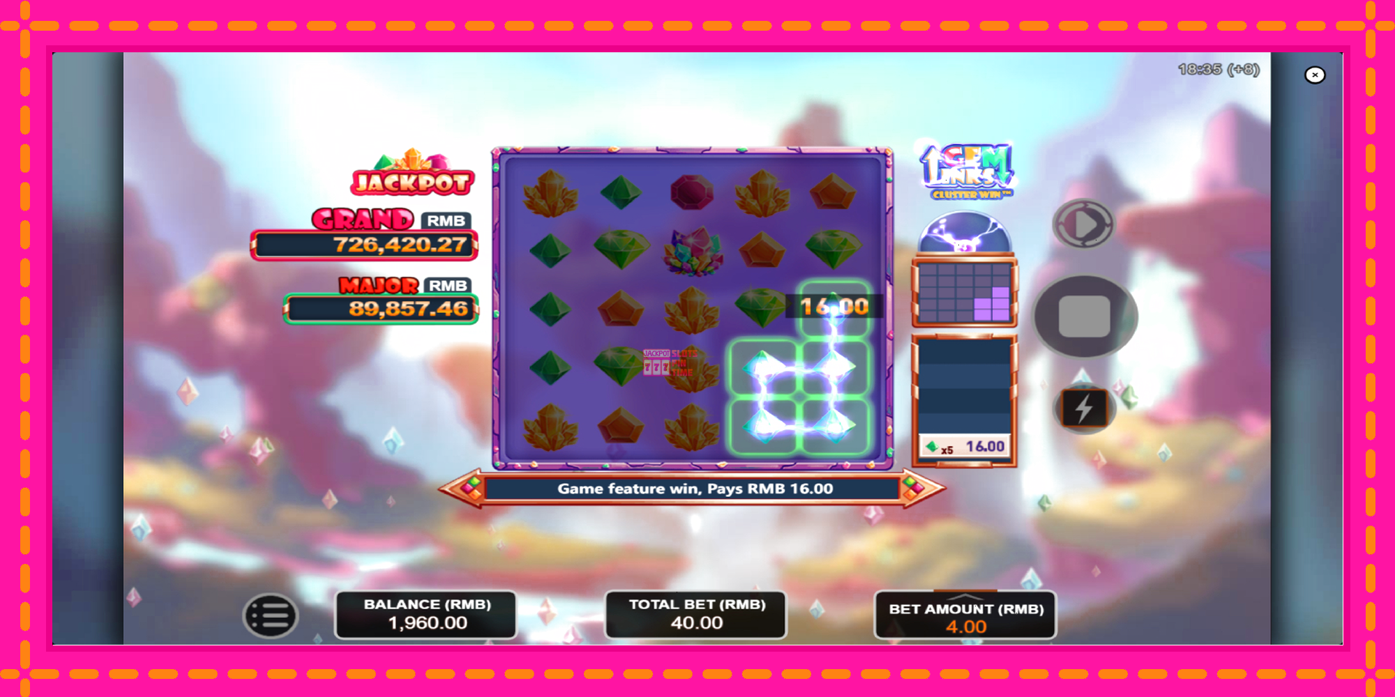 Slot machine Gem Links: Cluster Win gratuitamente, immagine 3