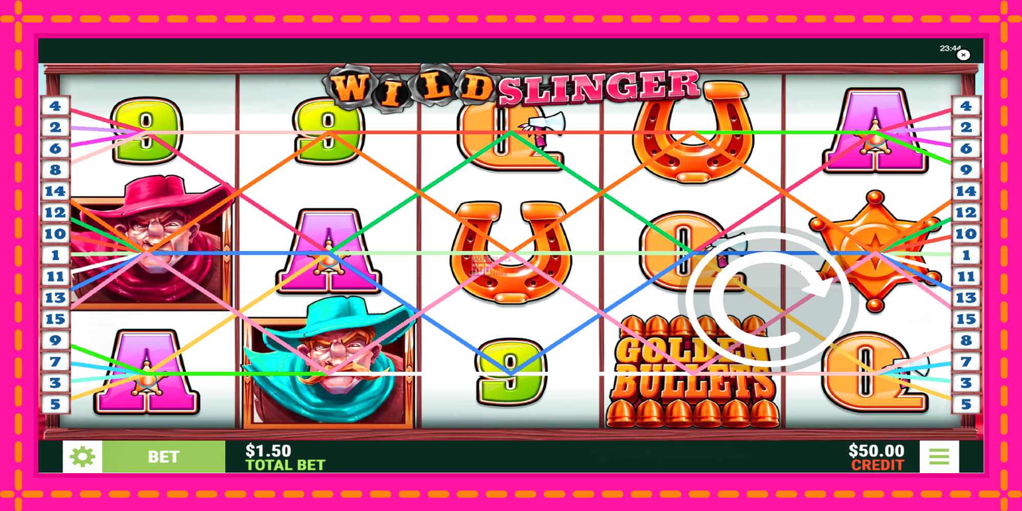 Slot machine Wild Slinger gratuitamente, immagine 1