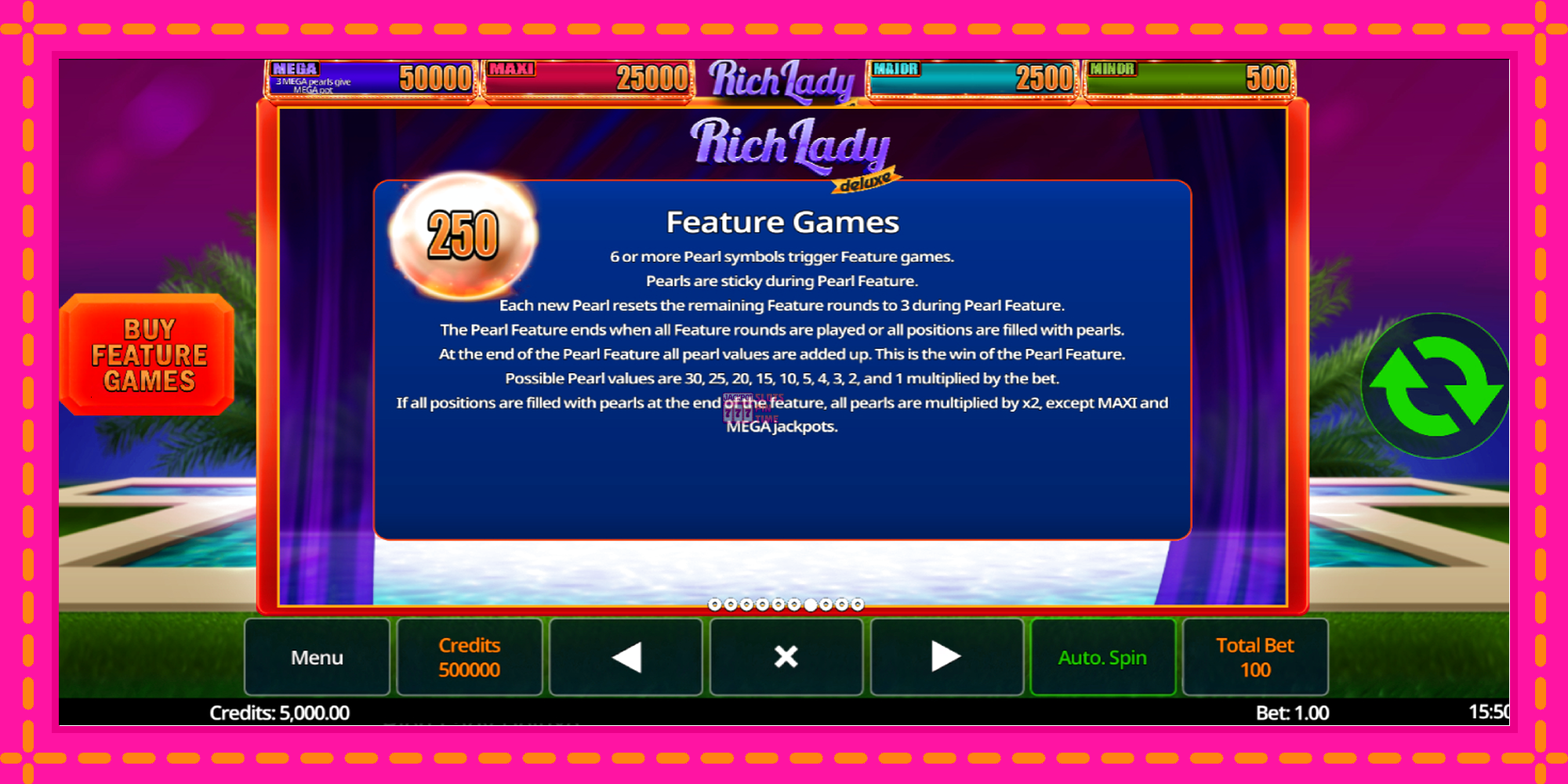 Slot machine Rich Lady Deluxe gratuitamente, immagine 7