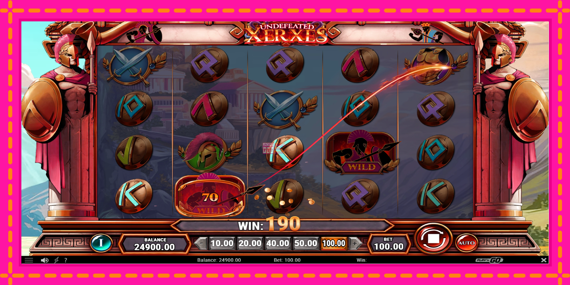 Slot machine Undefeated Xerxes gratuitamente, immagine 3