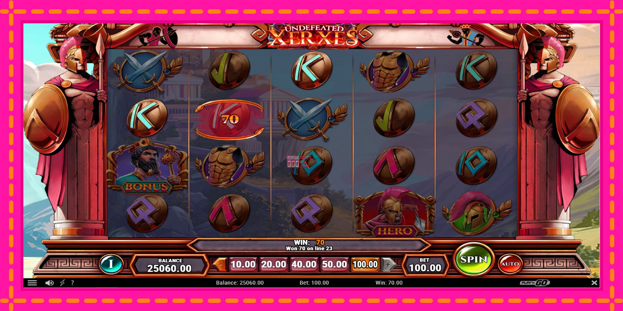 Slot machine Undefeated Xerxes gratuitamente, immagine 4