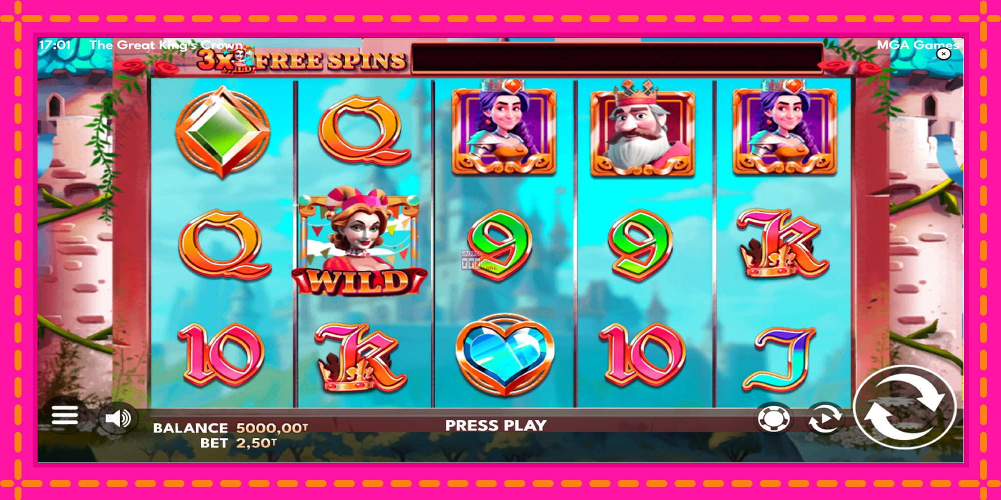 Slot machine The Great Kings Crown gratuitamente, immagine 2