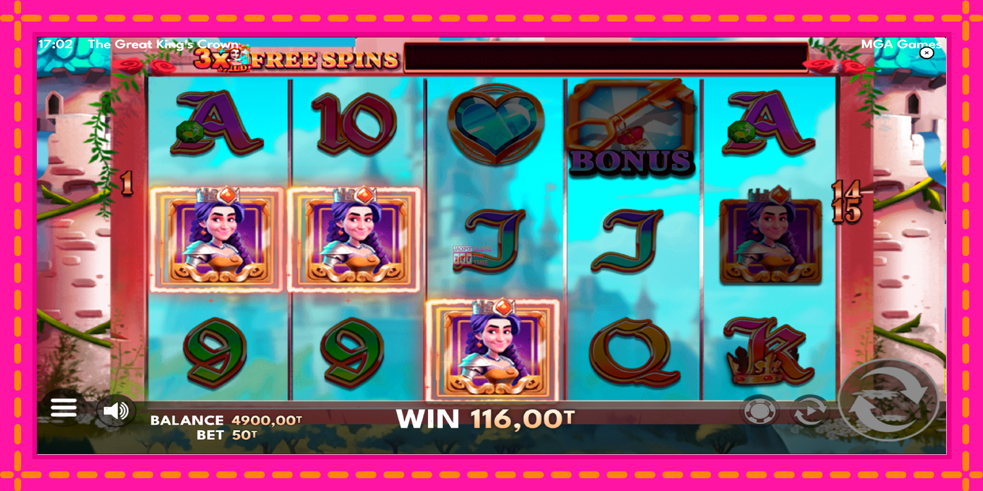 Slot machine The Great Kings Crown gratuitamente, immagine 3