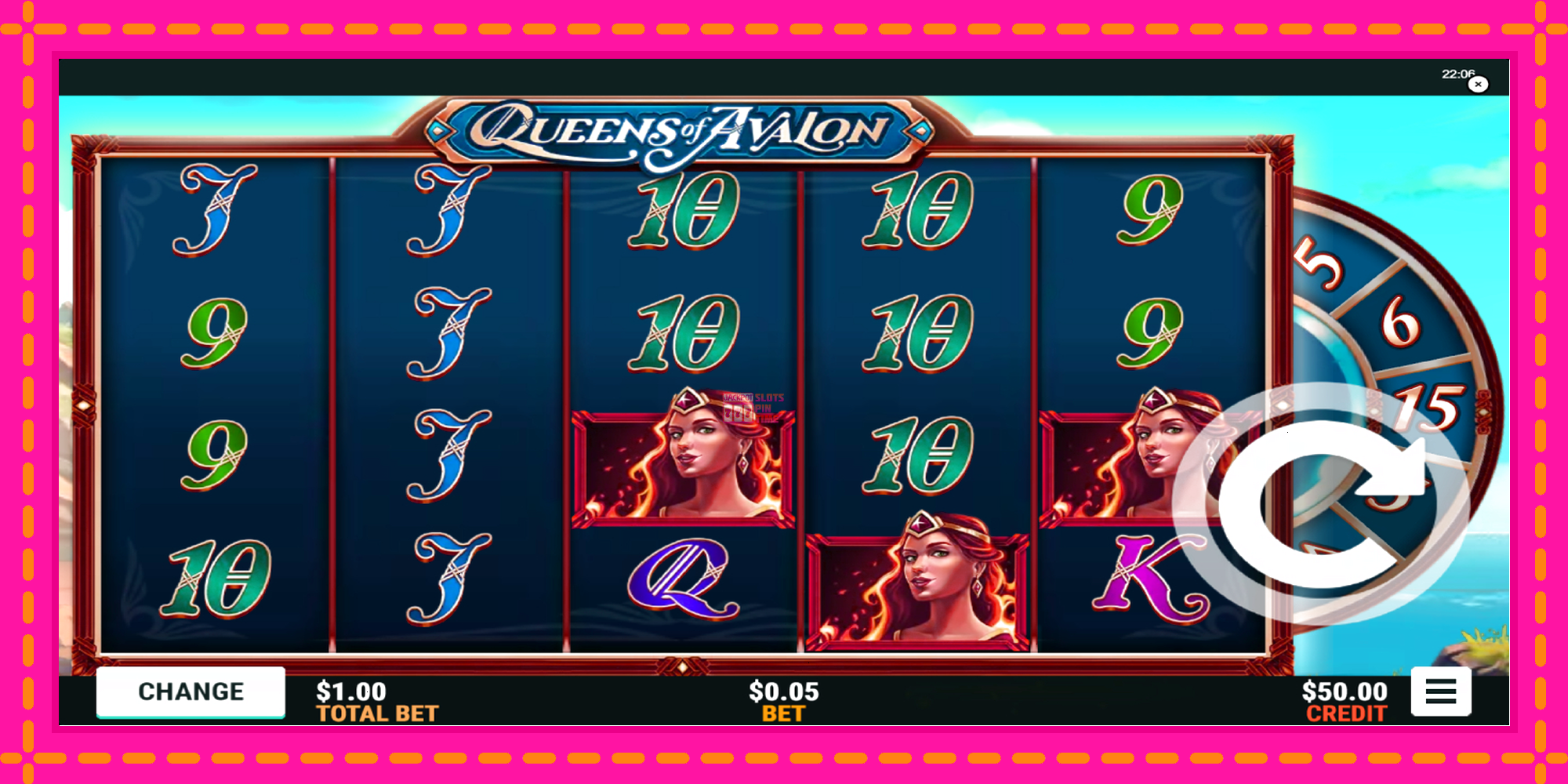 Slot machine Queens of Avalon gratuitamente, immagine 1