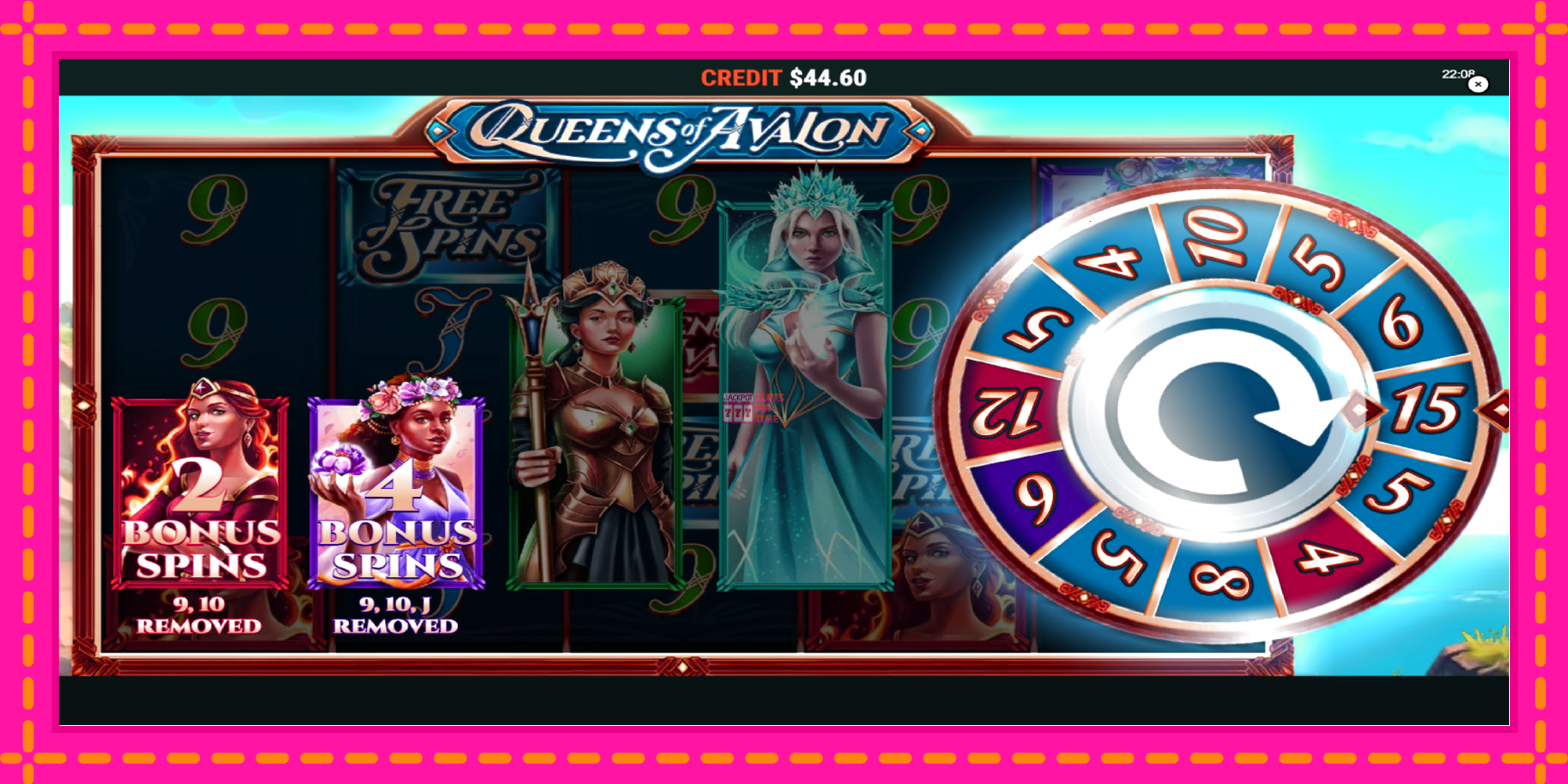 Slot machine Queens of Avalon gratuitamente, immagine 3