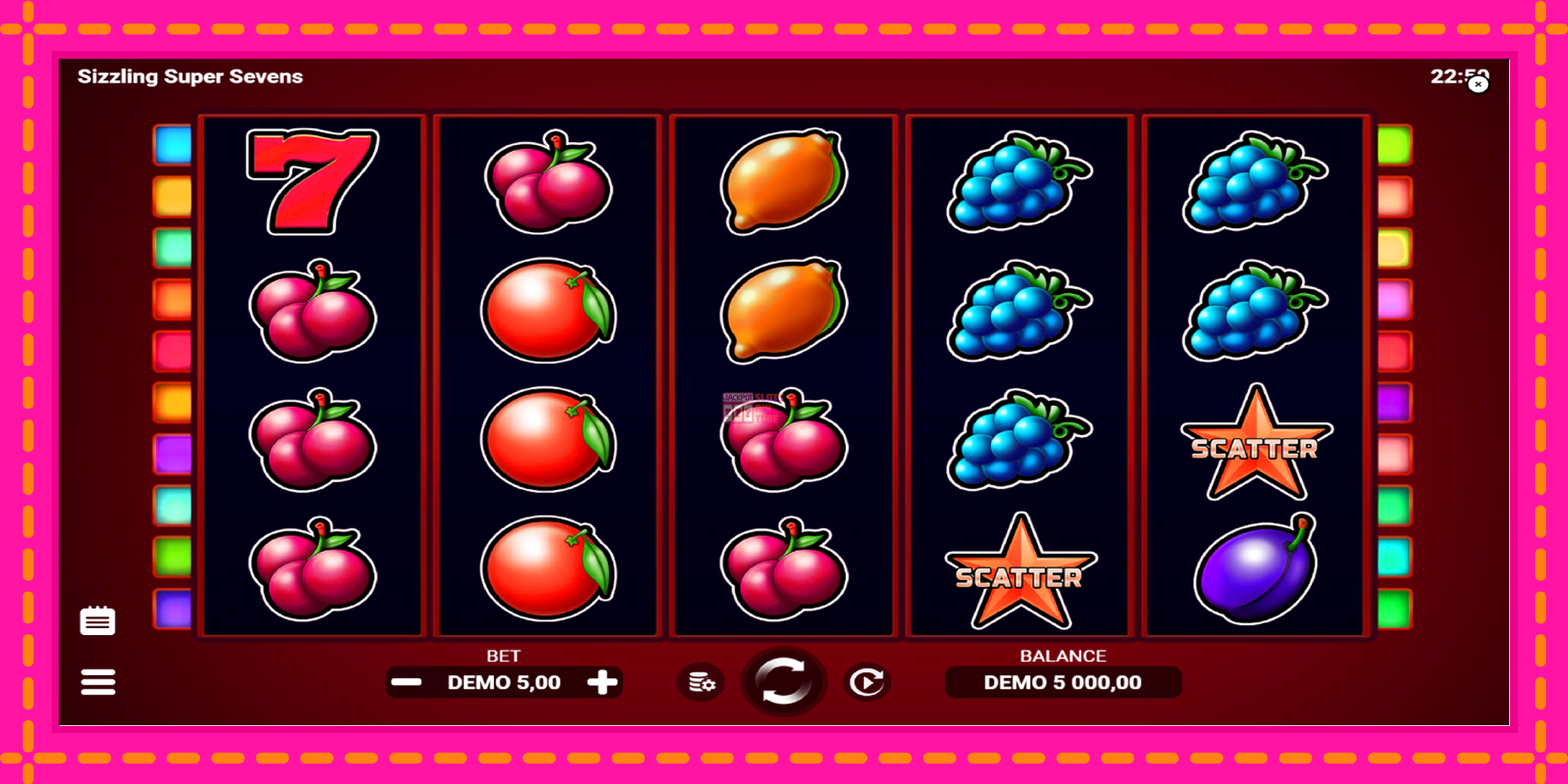 Slot machine Sizzling Super Sevens gratuitamente, immagine 2