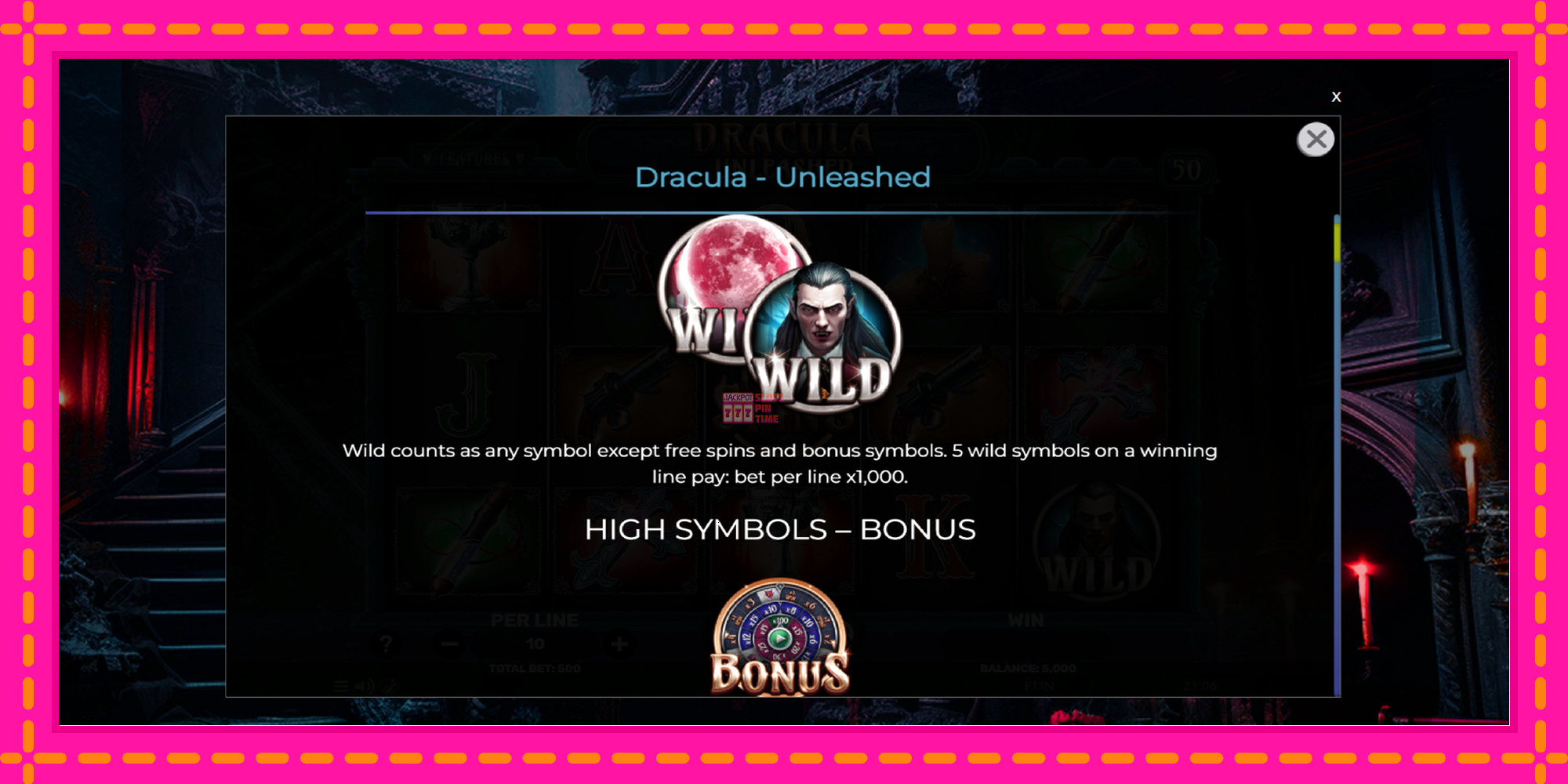 Slot machine Dracula - Unleashed gratuitamente, immagine 5