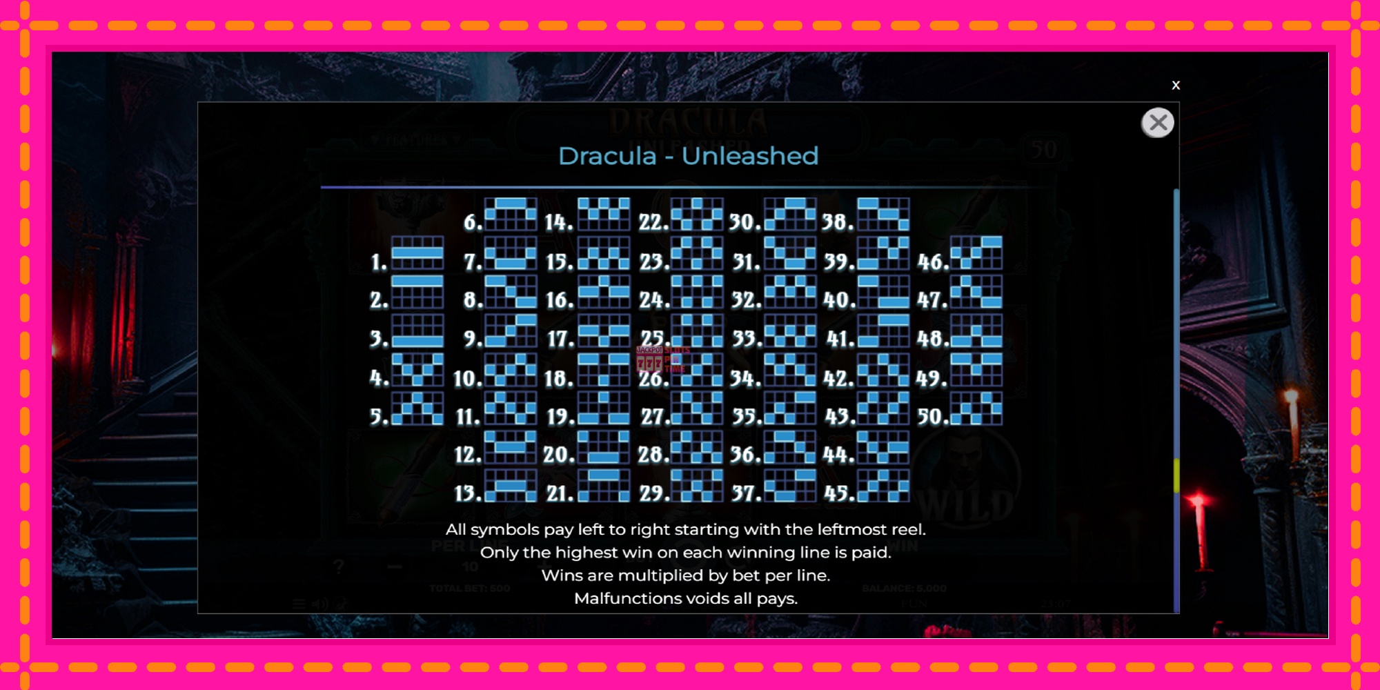 Slot machine Dracula - Unleashed gratuitamente, immagine 7