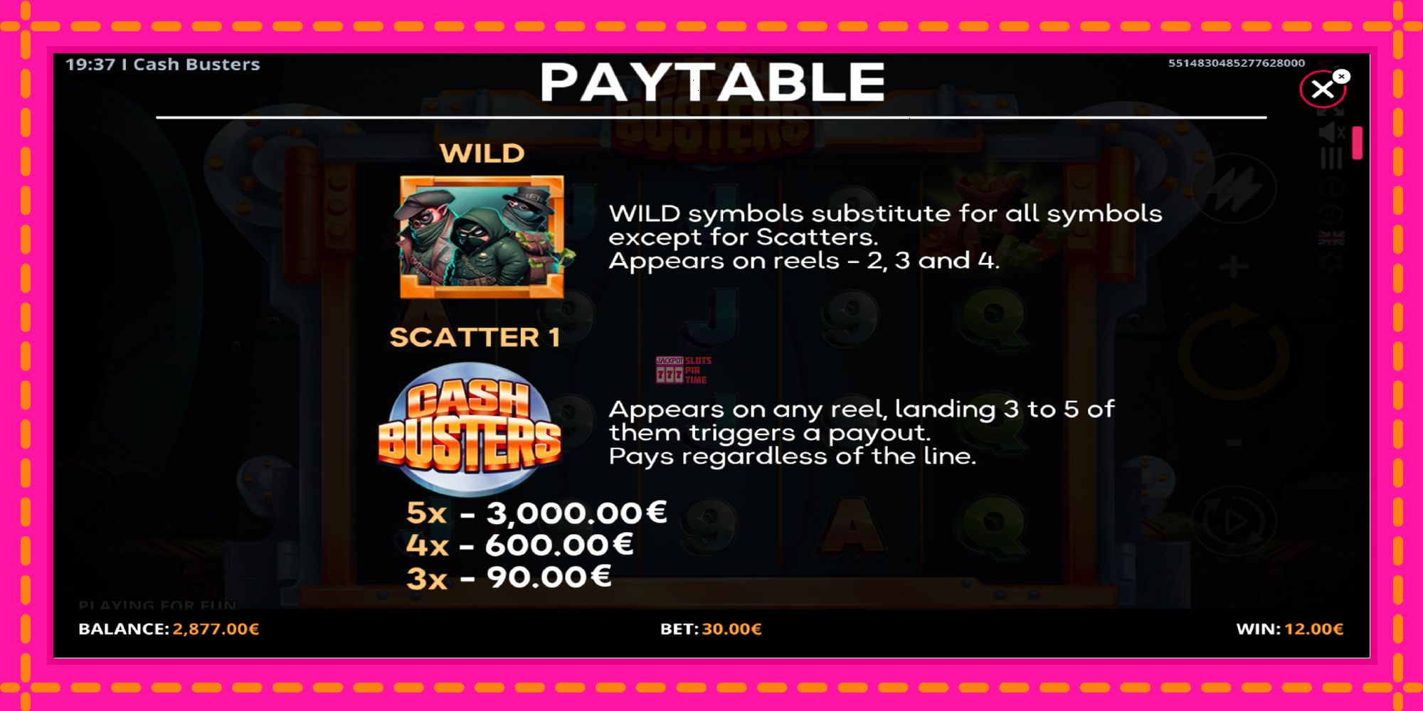 Slot machine Cash Busters gratuitamente, immagine 5