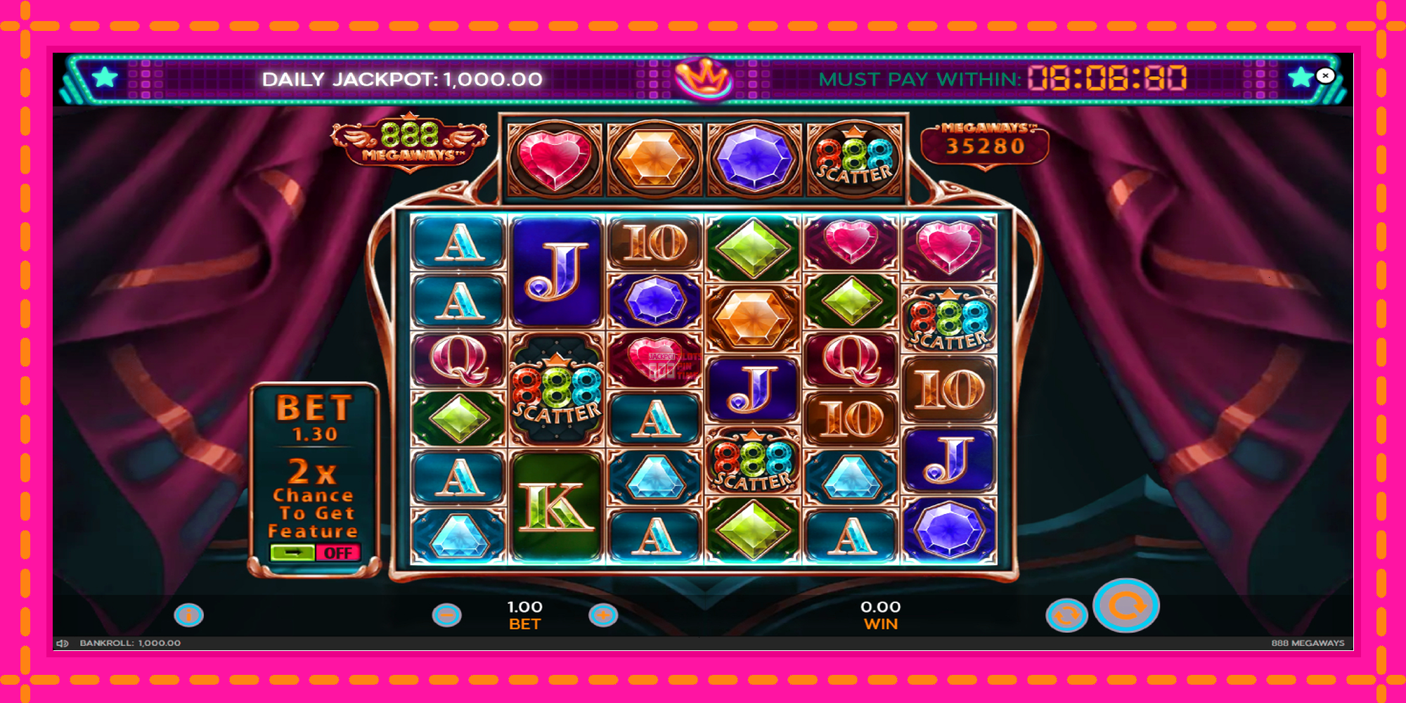 Slot machine 888 Megaways gratuitamente, immagine 2