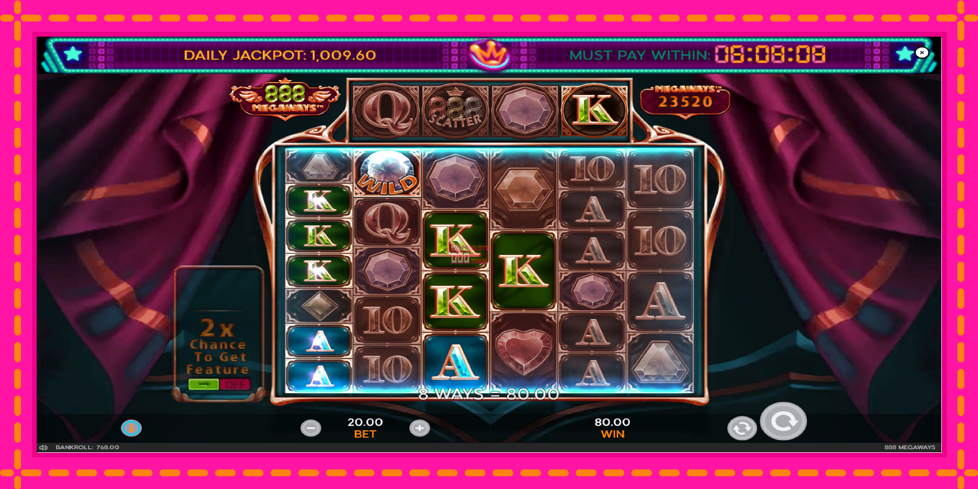 Slot machine 888 Megaways gratuitamente, immagine 4