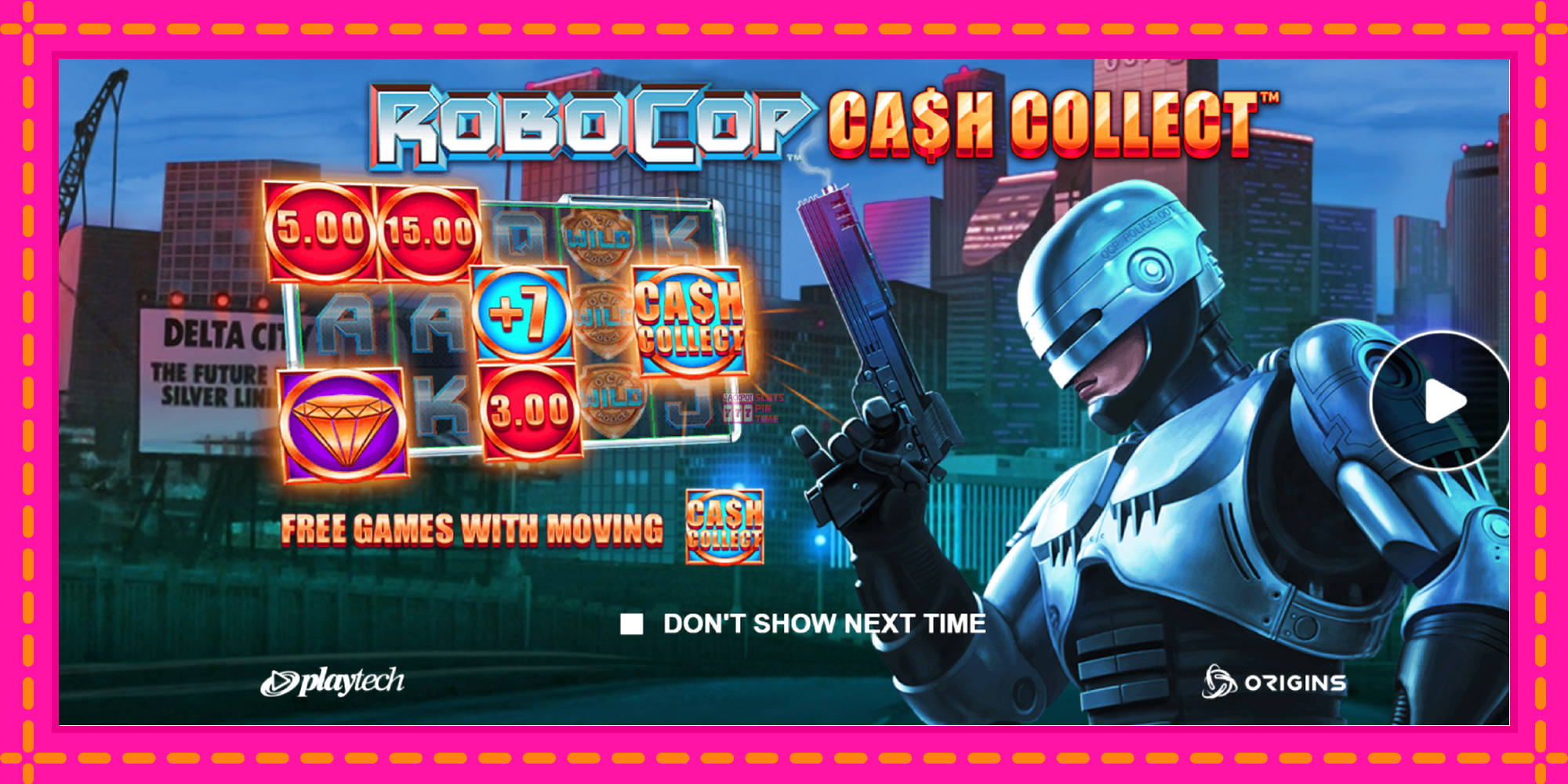 Slot machine RoboCop: Cash Collect gratuitamente, immagine 1