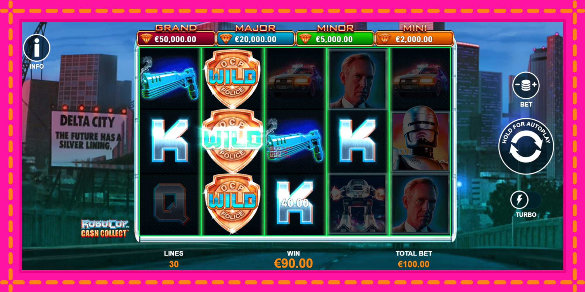 Slot machine RoboCop: Cash Collect gratuitamente, immagine 3