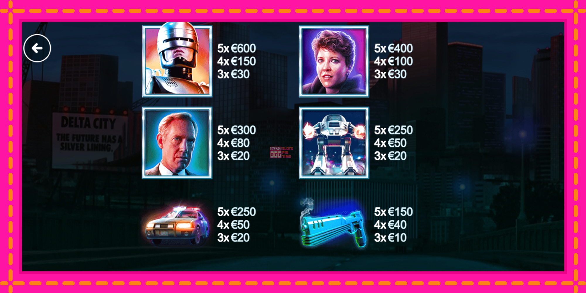 Slot machine RoboCop: Cash Collect gratuitamente, immagine 5