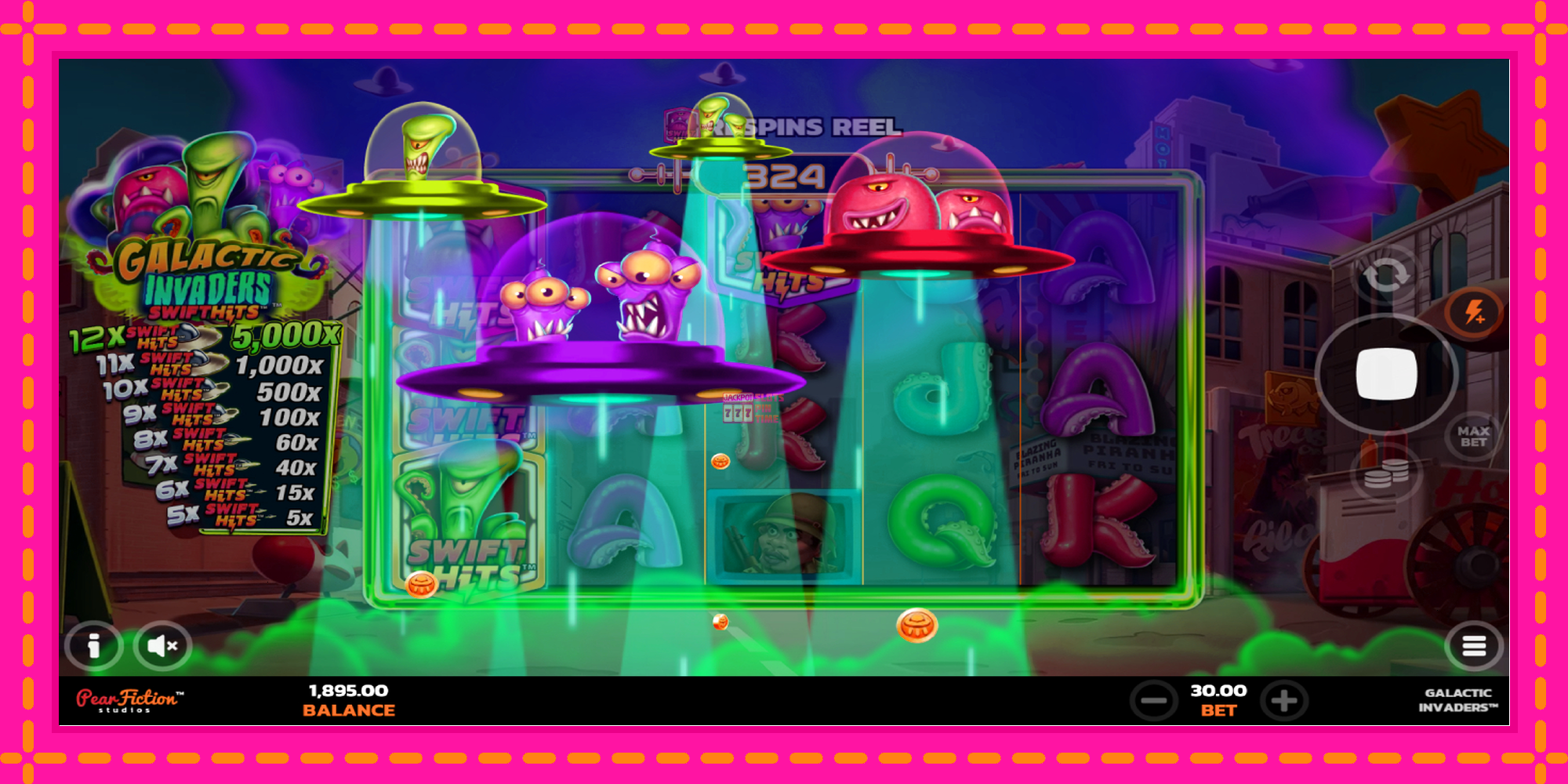 Slot machine Galactic Invaders gratuitamente, immagine 4