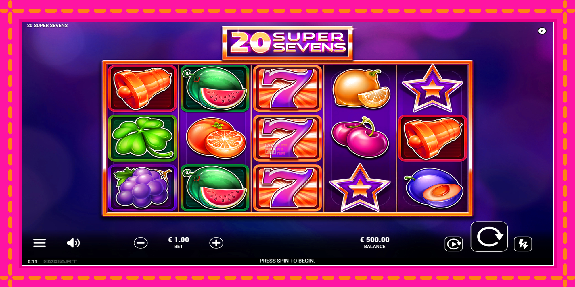 Slot machine 20 Super Sevens gratuitamente, immagine 2