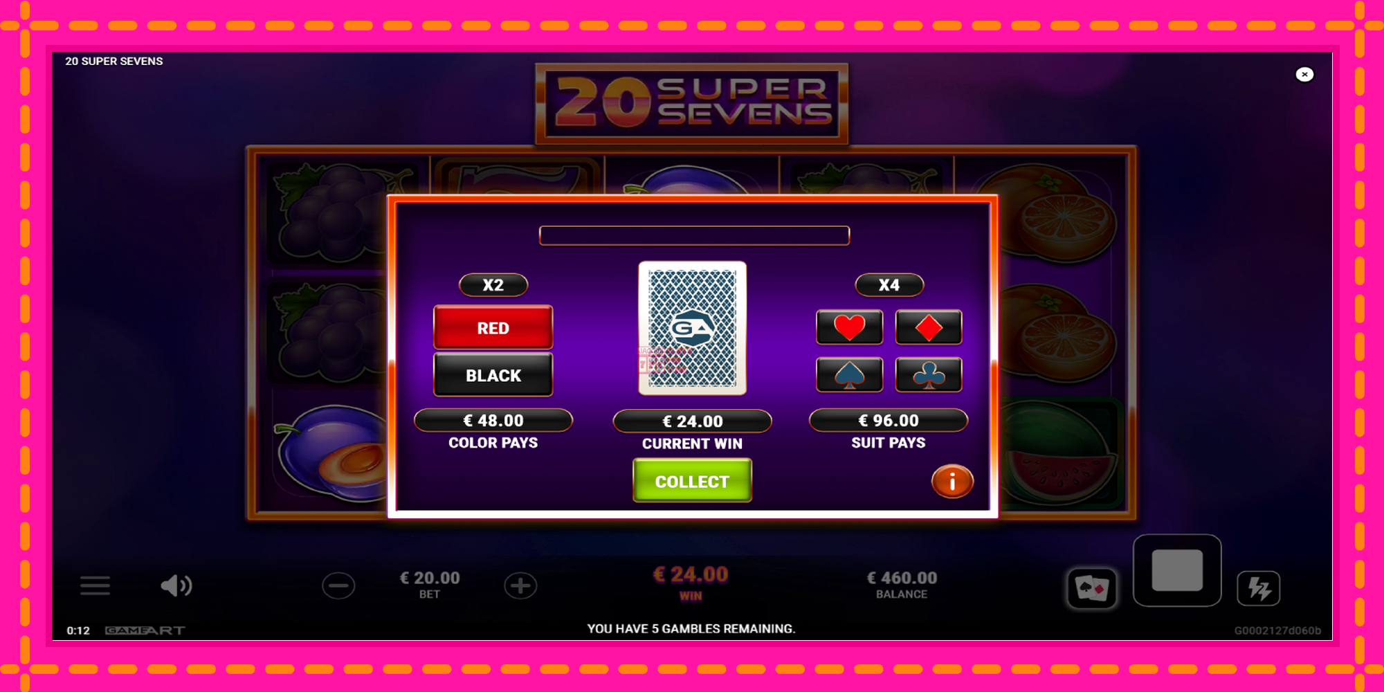 Slot machine 20 Super Sevens gratuitamente, immagine 4