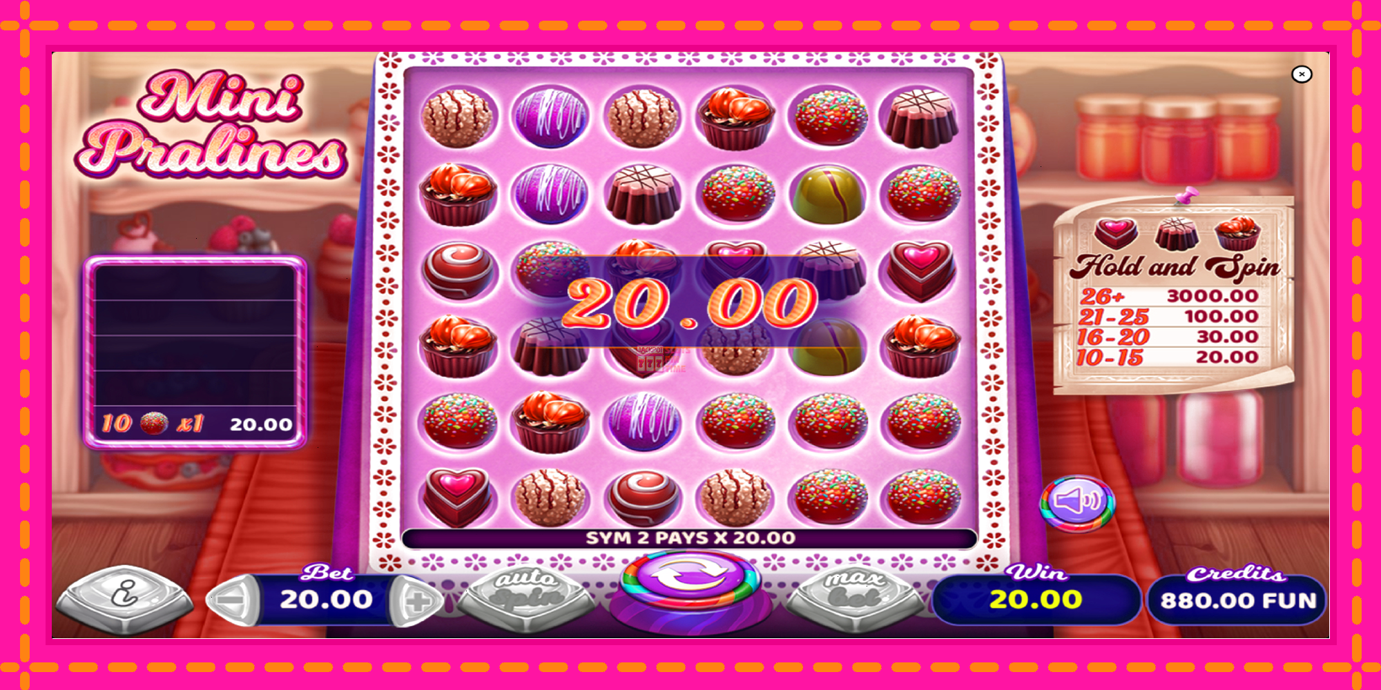 Slot machine Mini Pralines gratuitamente, immagine 3