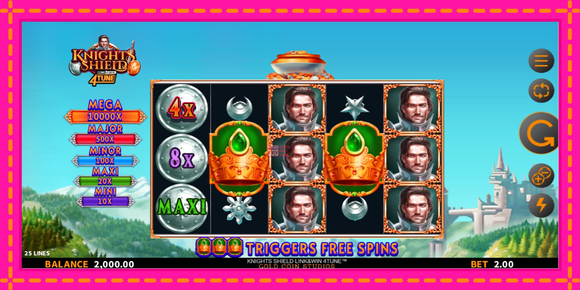 Slot machine Knights Shield Link & Win 4Tune gratuitamente, immagine 2