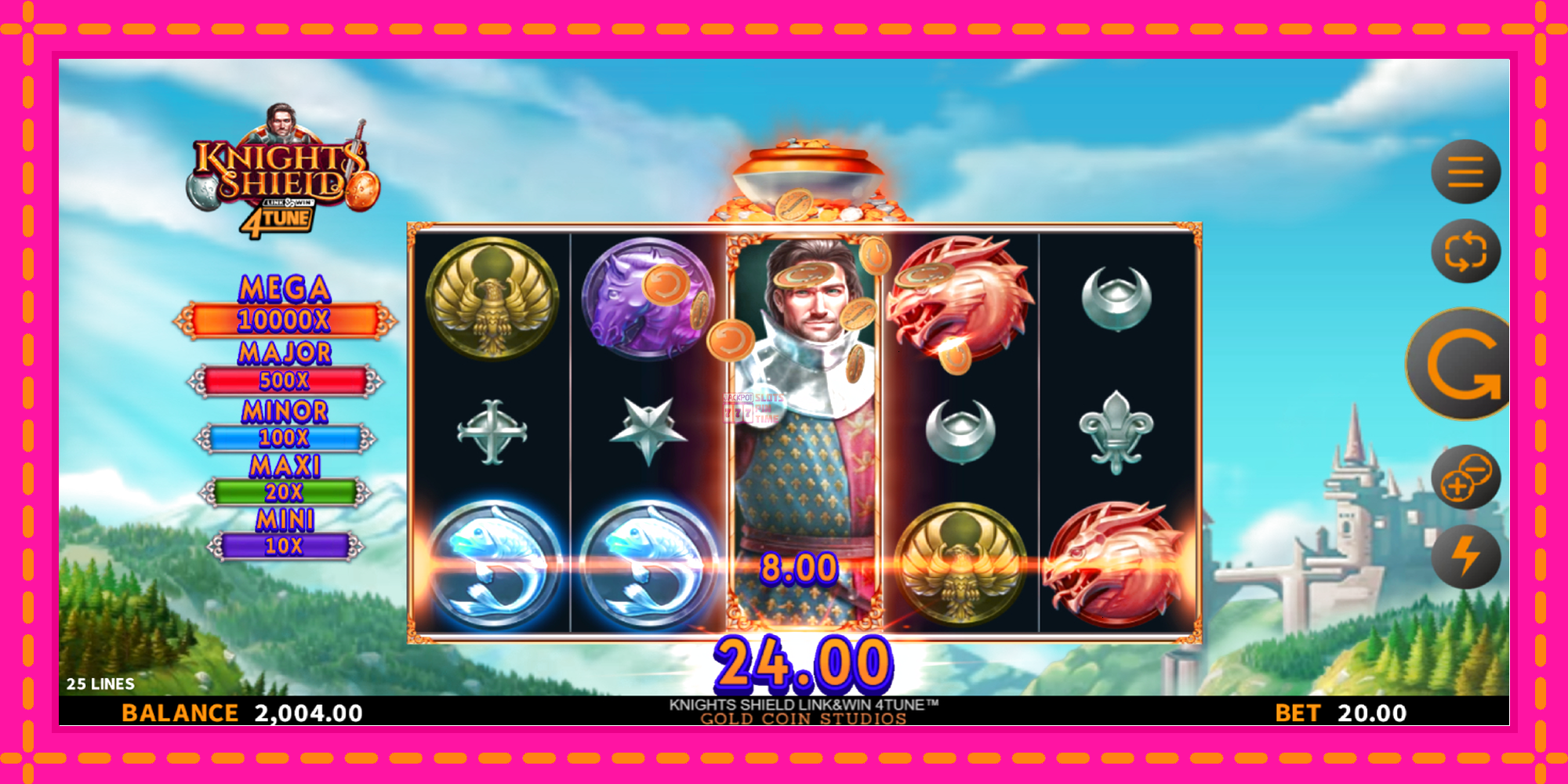 Slot machine Knights Shield Link & Win 4Tune gratuitamente, immagine 3