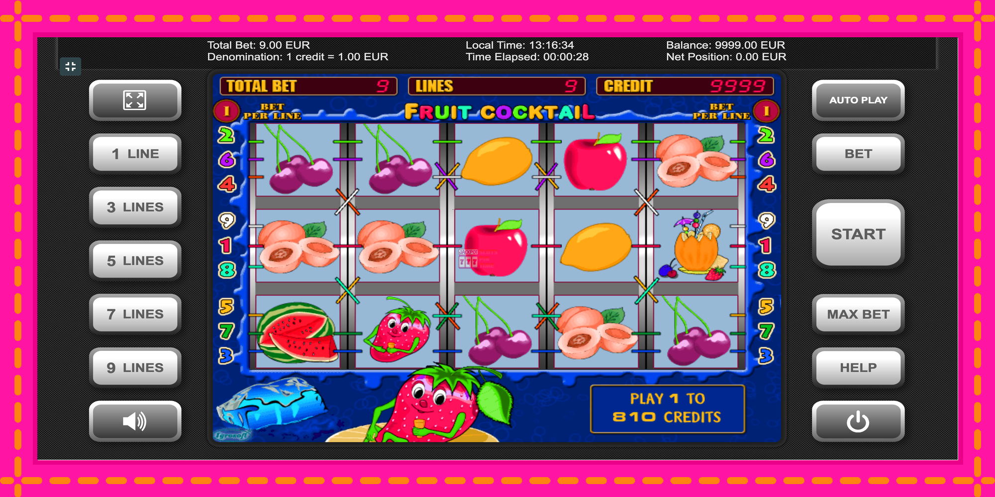 Slot machine Fruit Cocktail gratuitamente, immagine 1