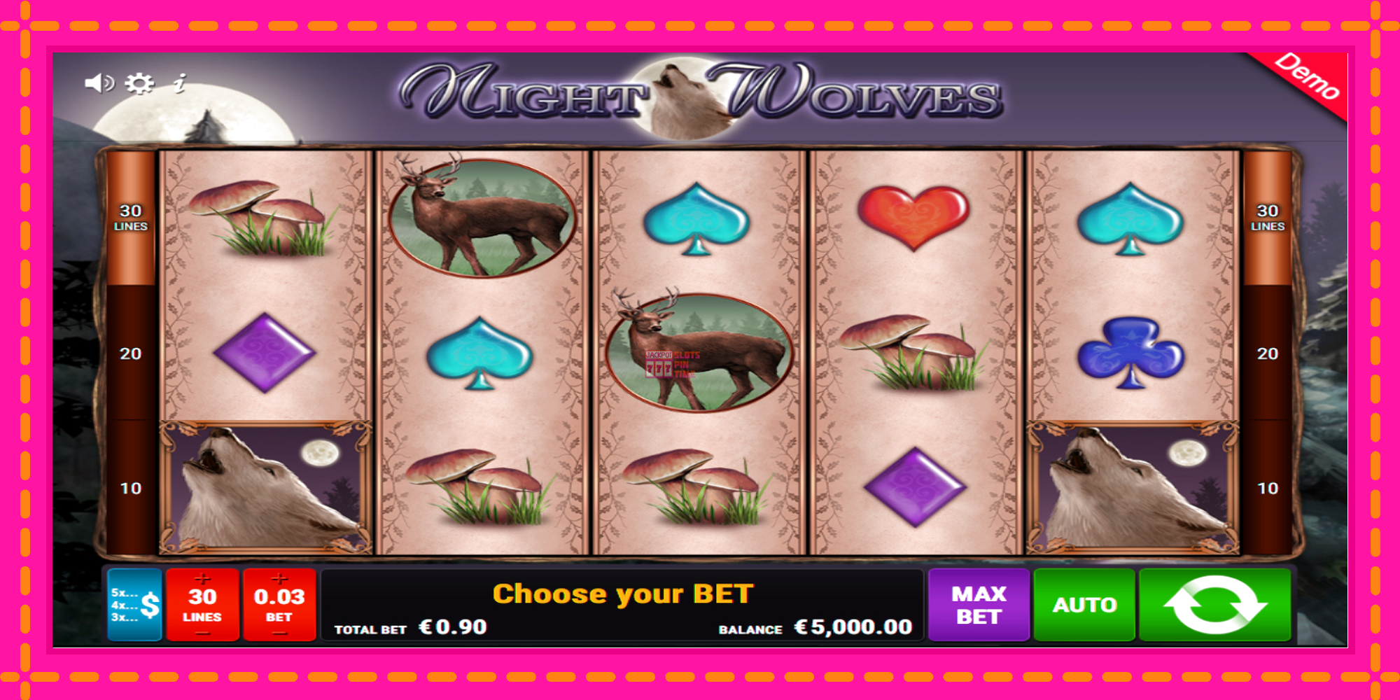 Slot machine Night Wolves gratuitamente, immagine 1