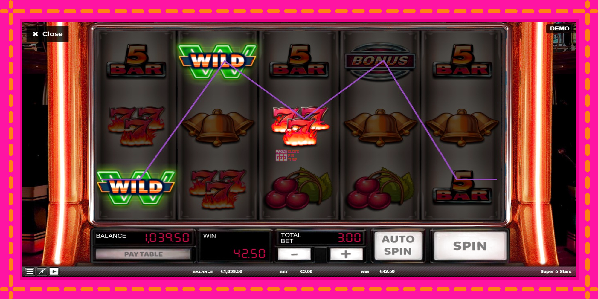 Slot machine Super 5 Stars gratuitamente, immagine 2