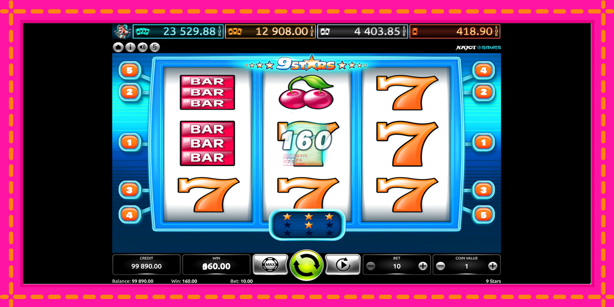 Slot machine 9 Stars gratuitamente, immagine 3