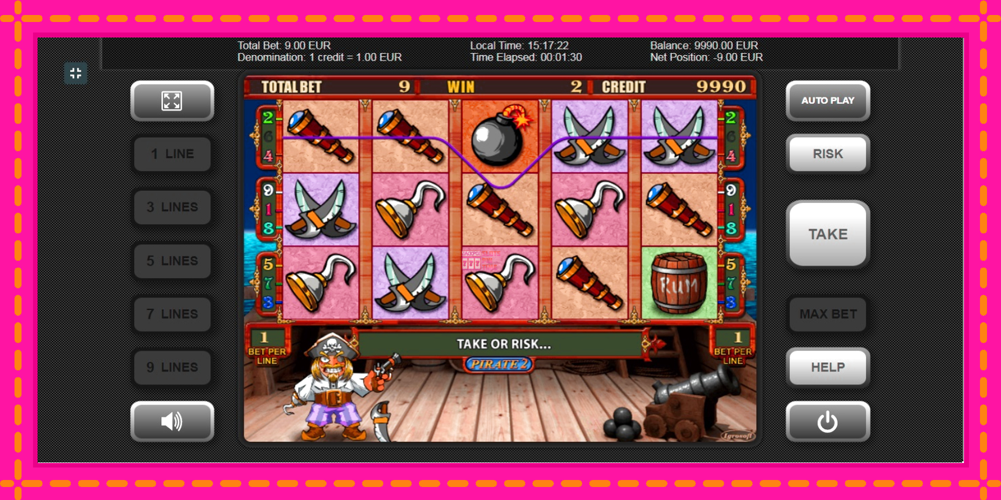 Slot machine Pirate 2 gratuitamente, immagine 2