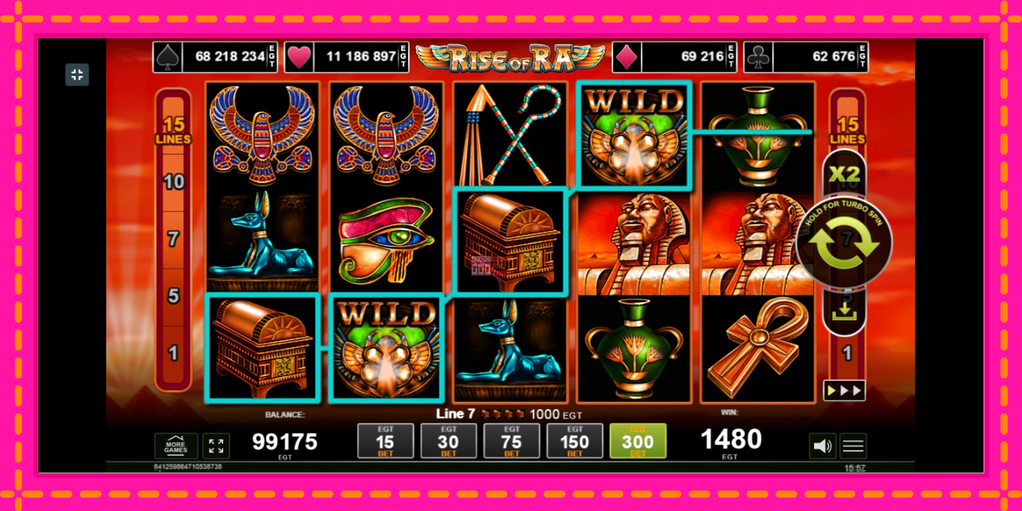 Slot machine Rise of Ra gratuitamente, immagine 2