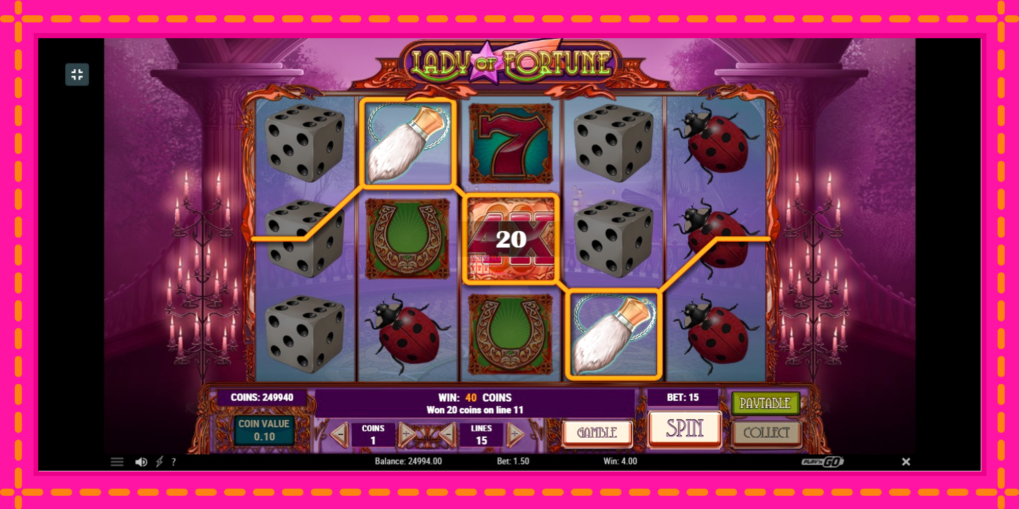 Slot machine Lady of Fortune gratuitamente, immagine 3