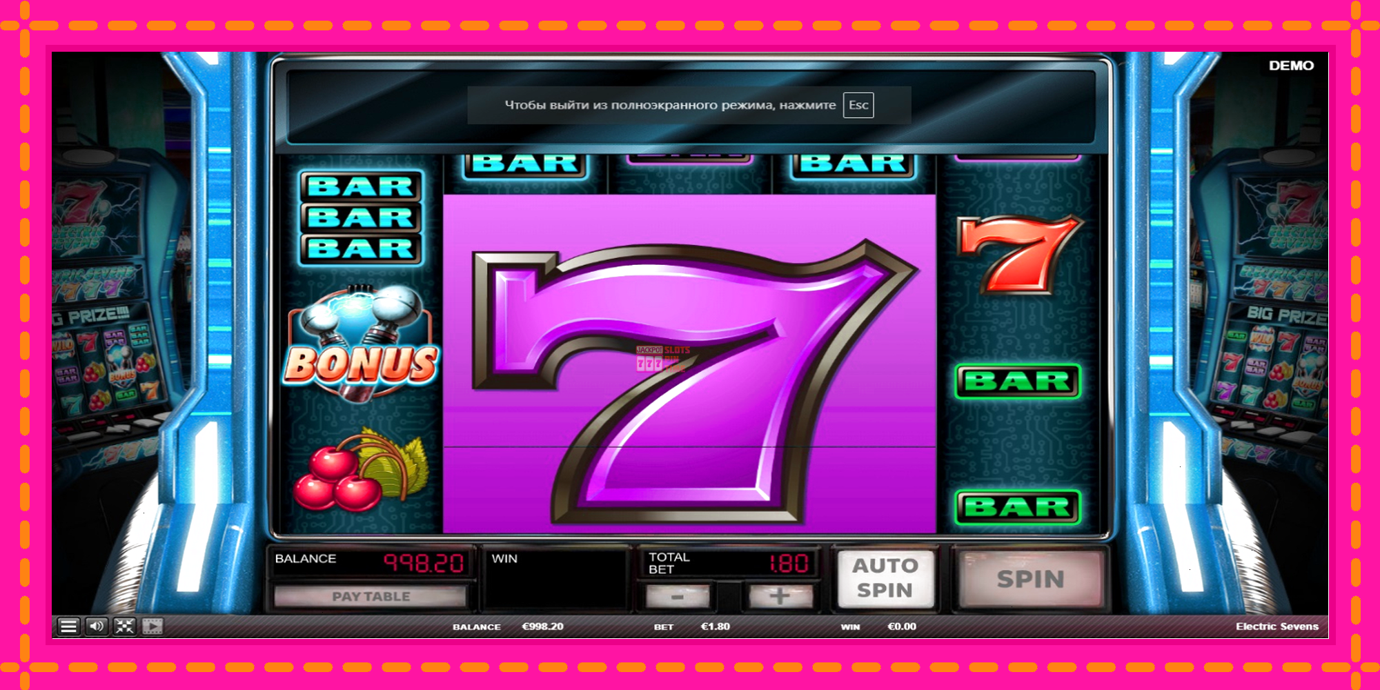 Slot machine Electric Sevens gratuitamente, immagine 4