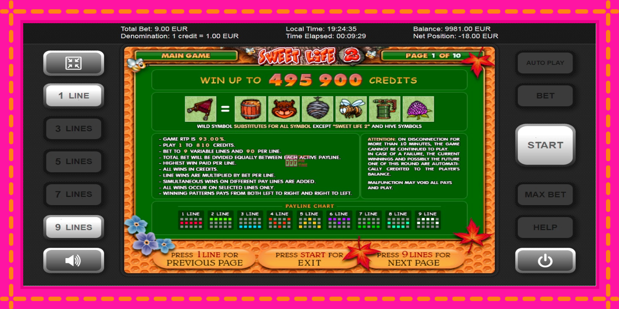 Slot machine Sweet Life 2 gratuitamente, immagine 5