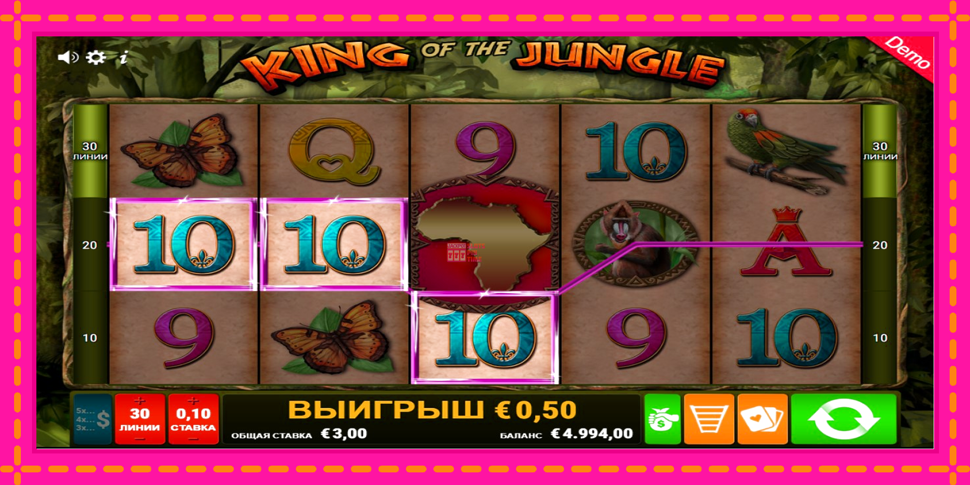 Slot machine King of the Jungle gratuitamente, immagine 2