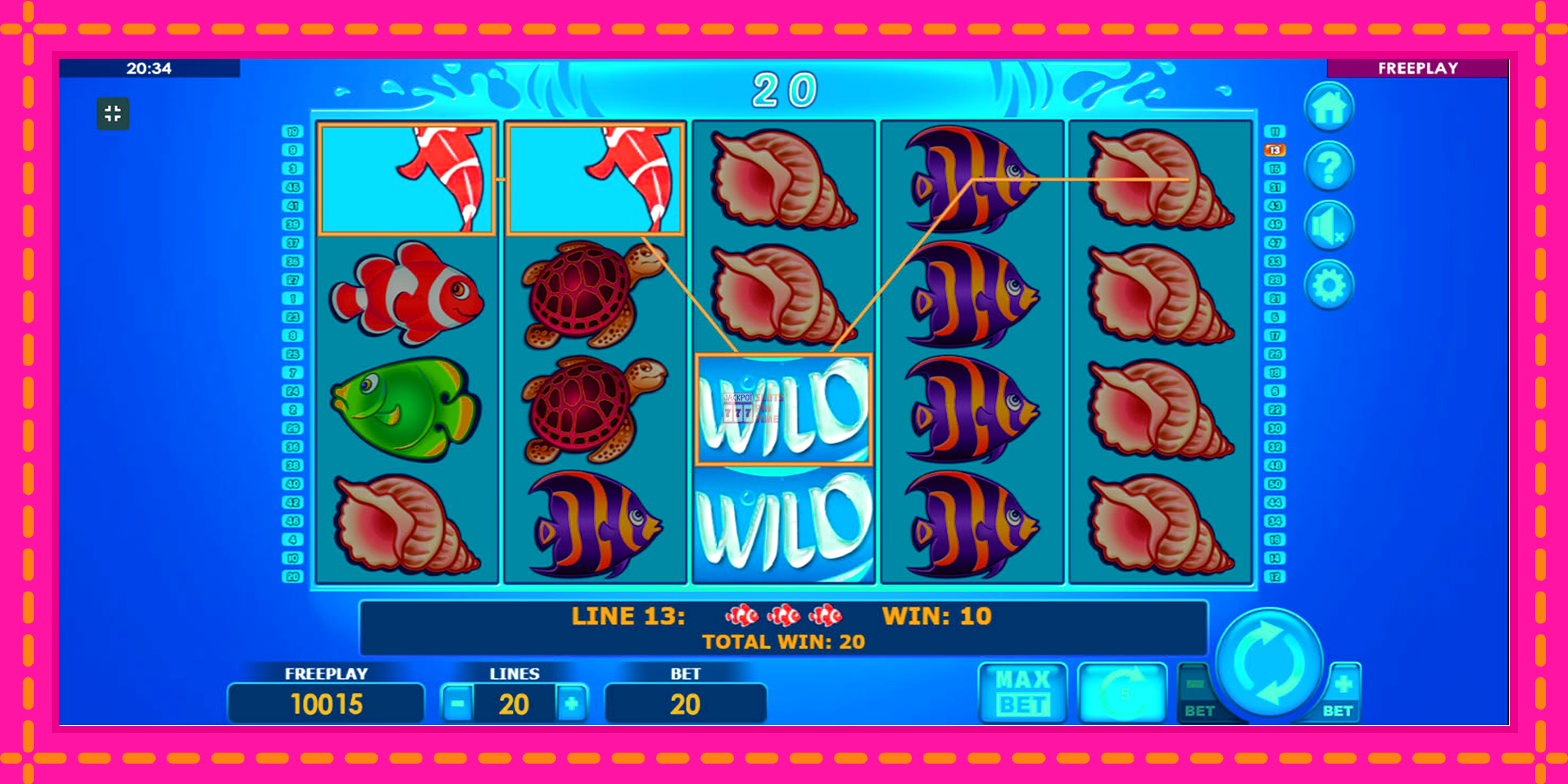 Slot machine Wild Shark gratuitamente, immagine 1