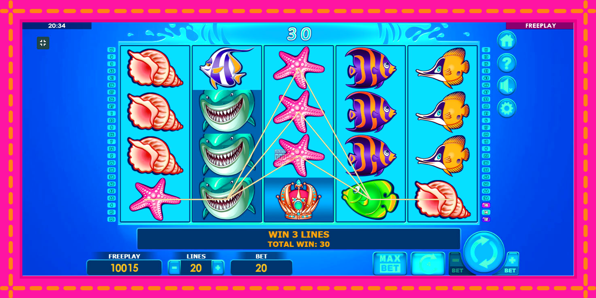 Slot machine Wild Shark gratuitamente, immagine 2