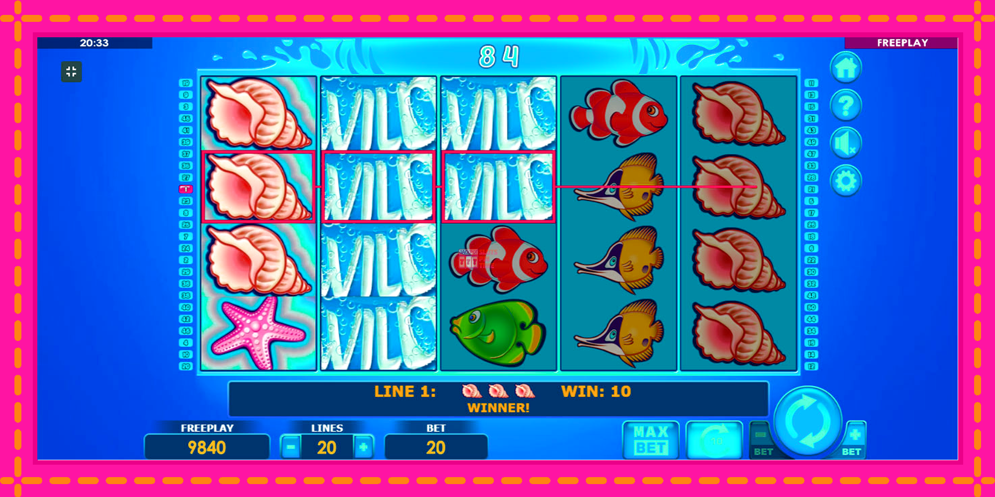 Slot machine Wild Shark gratuitamente, immagine 5