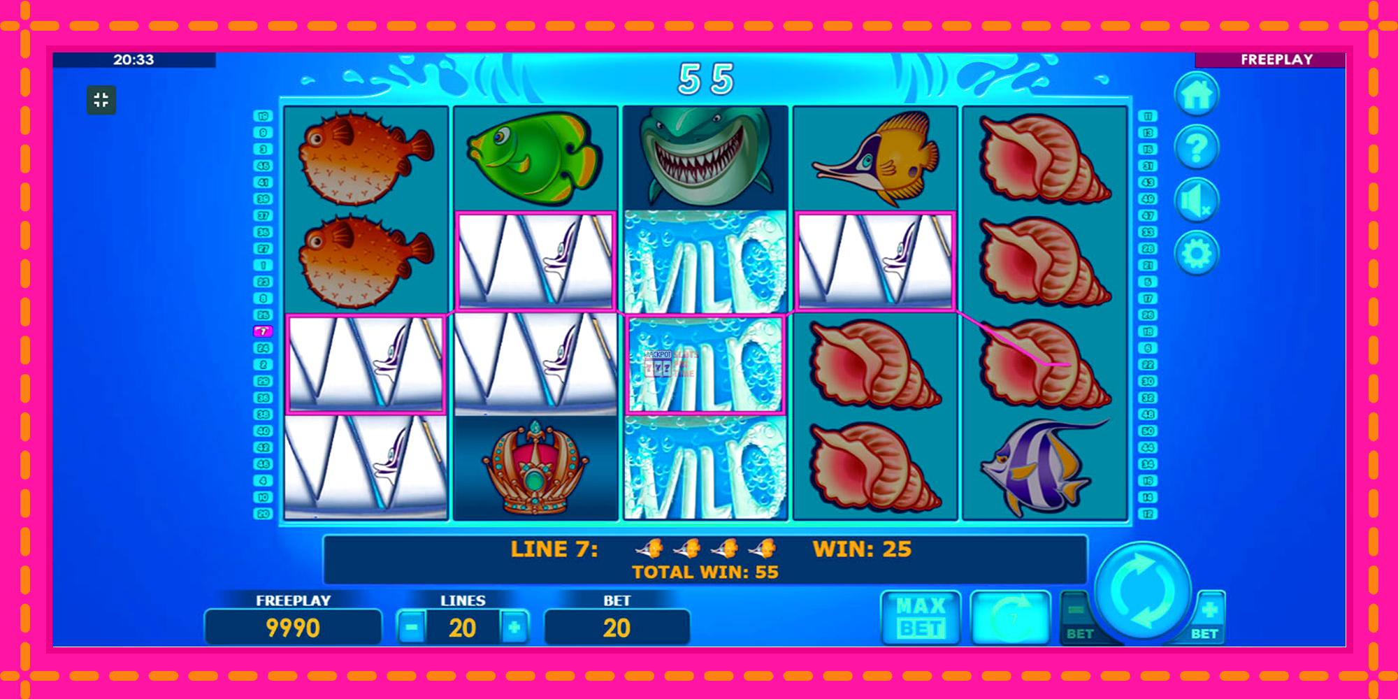 Slot machine Wild Shark gratuitamente, immagine 6