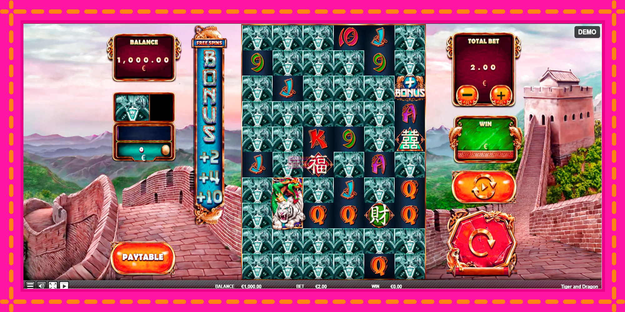 Slot machine Tiger and Dragon gratuitamente, immagine 2