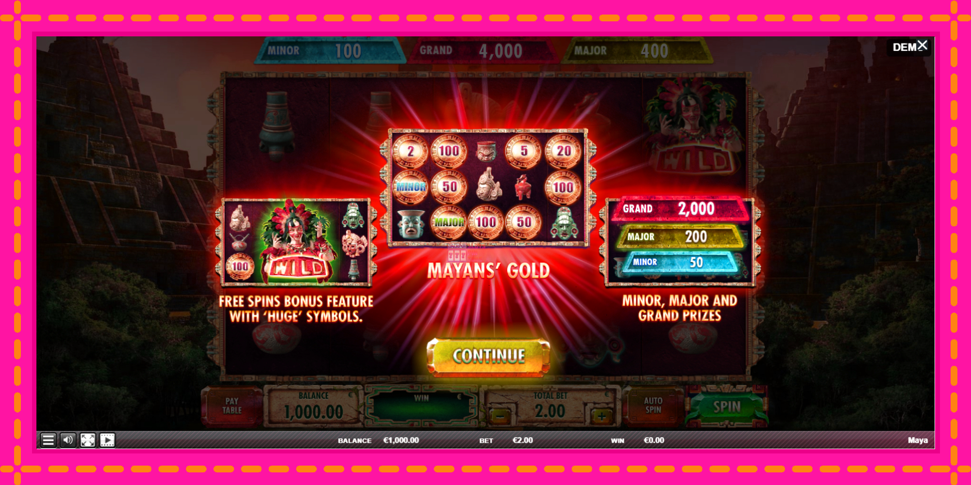 Slot machine Maya gratuitamente, immagine 1