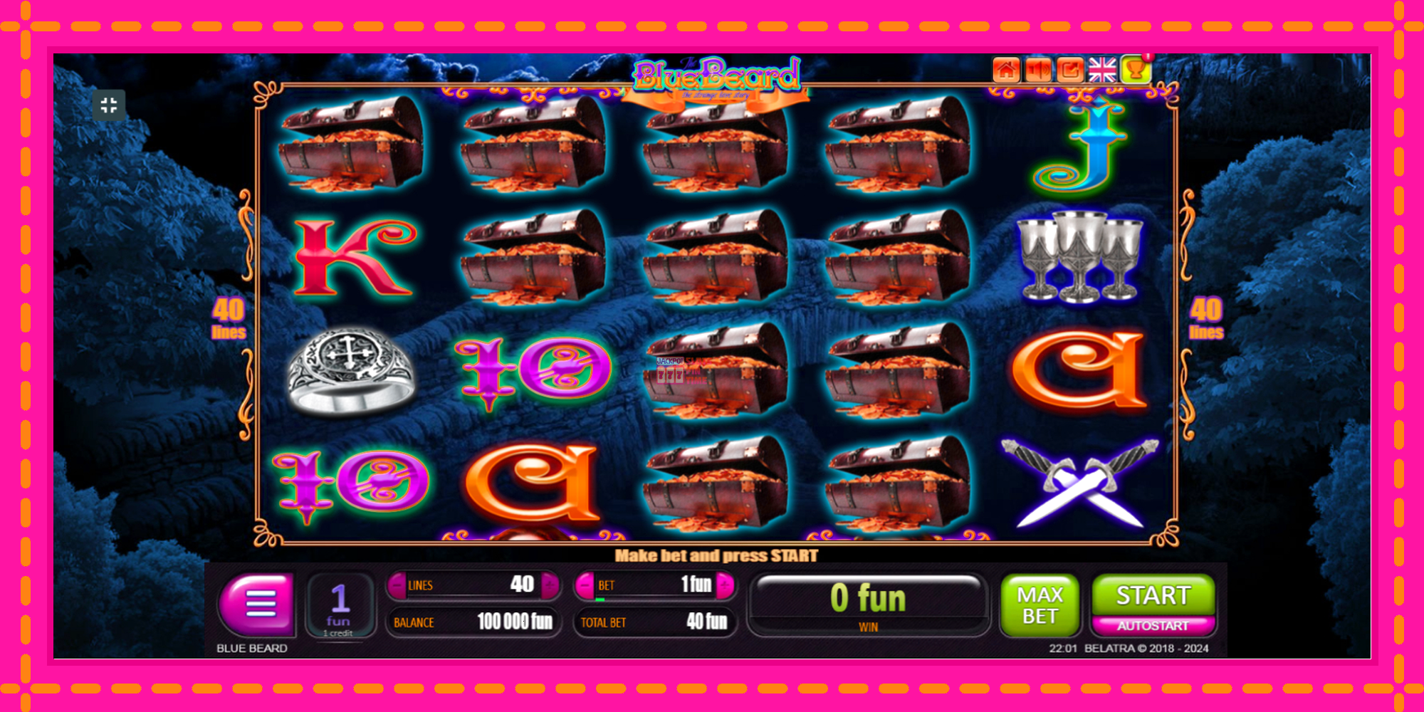 Slot machine Blue Beard gratuitamente, immagine 2