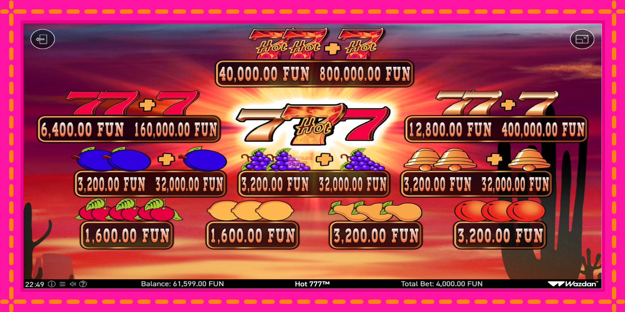 Slot machine Hot 777 gratuitamente, immagine 4