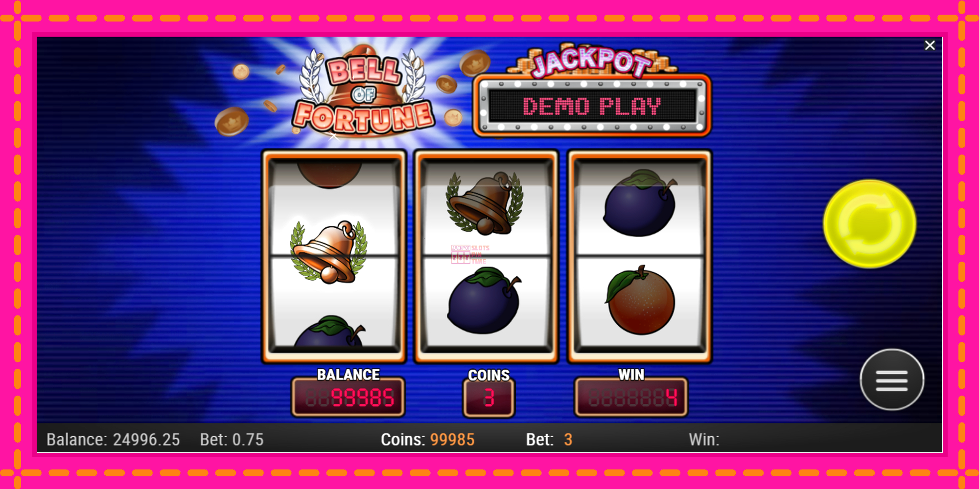 Slot machine Bell of Fortune gratuitamente, immagine 3