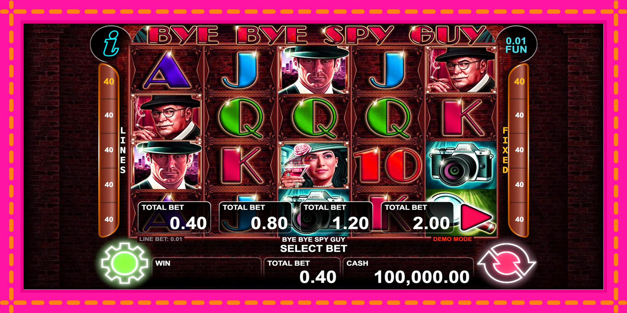 Slot machine Bye Bye Spy Guy gratuitamente, immagine 1