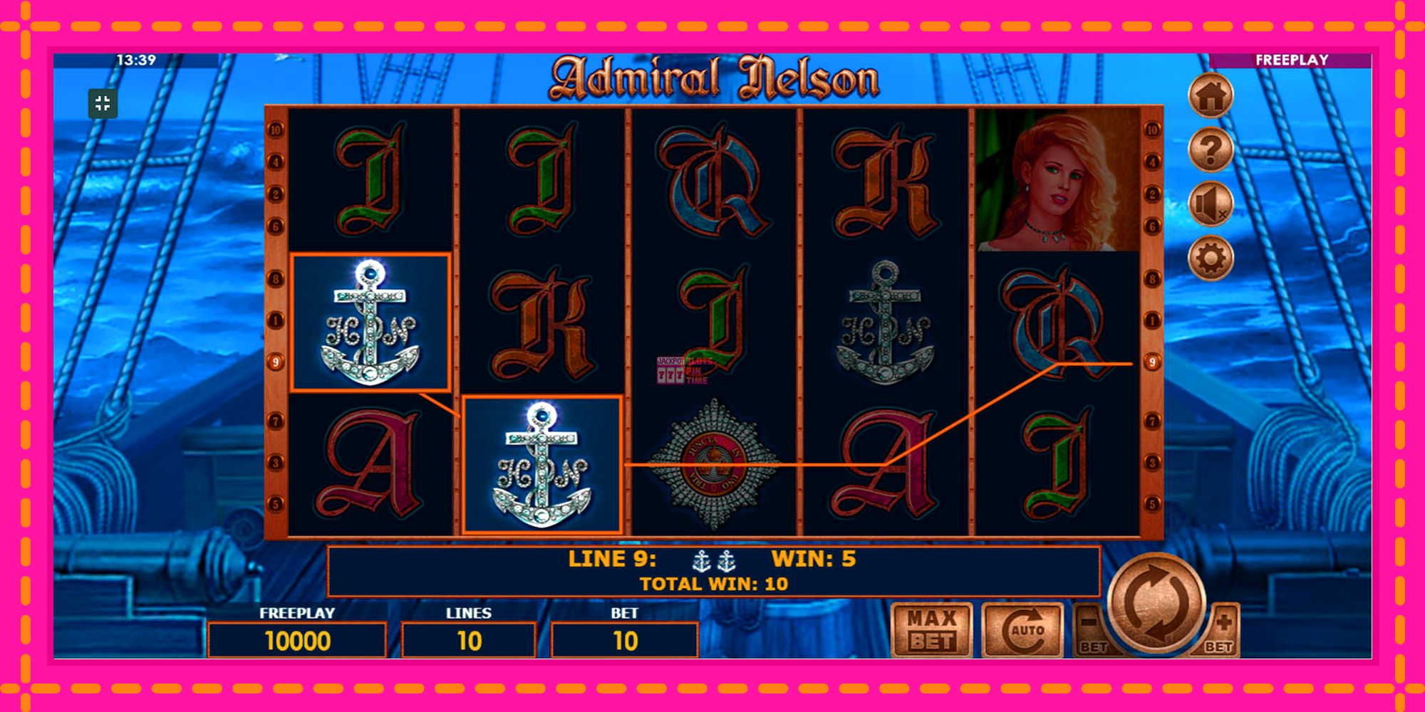 Slot machine Admiral Nelson gratuitamente, immagine 4