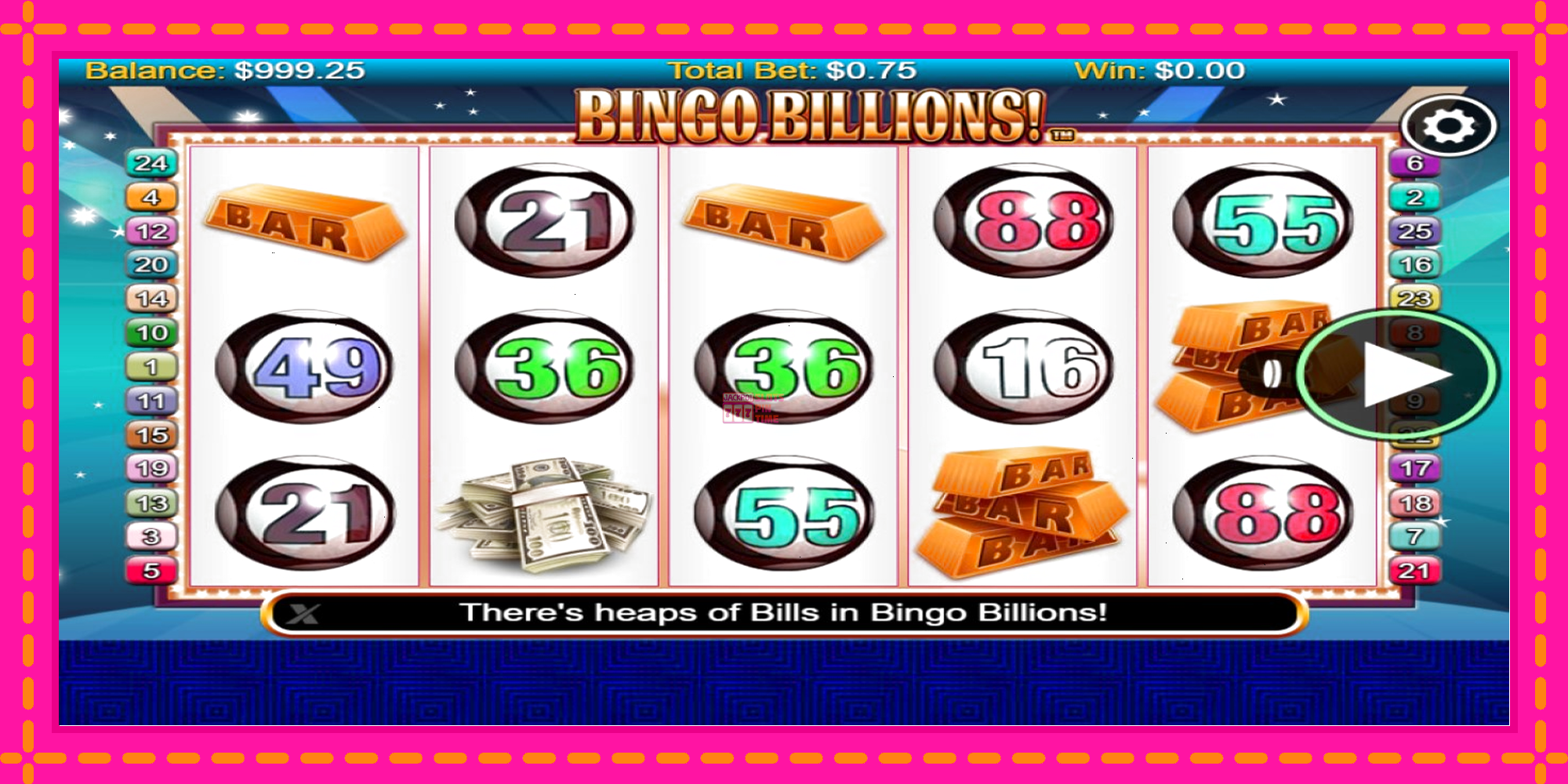 Slot machine Bingo Billions gratuitamente, immagine 1