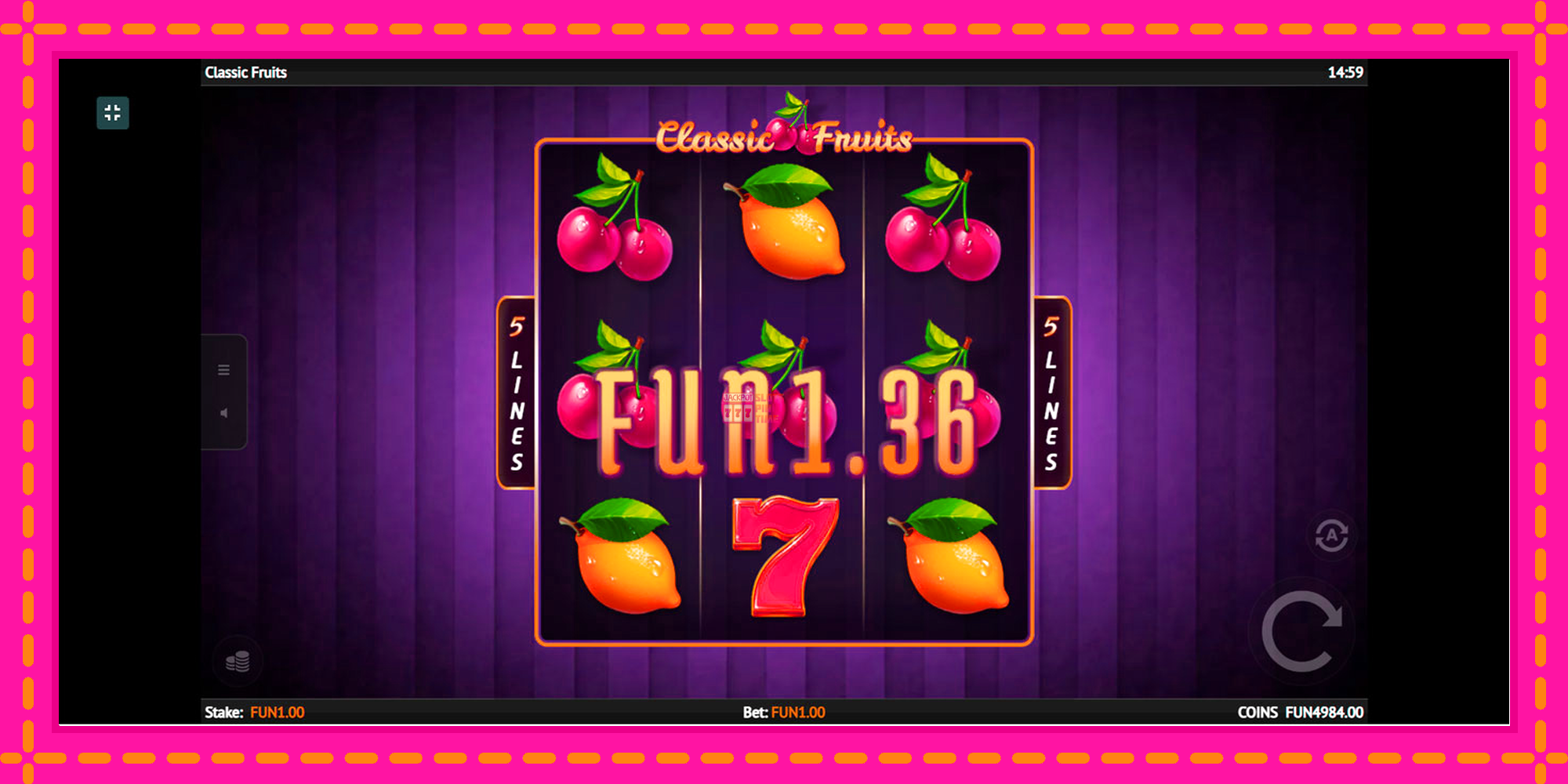 Slot machine Classic Fruit gratuitamente, immagine 4