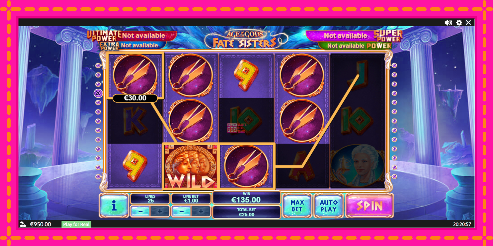 Slot machine Age of the Gods Fate Sisters gratuitamente, immagine 3