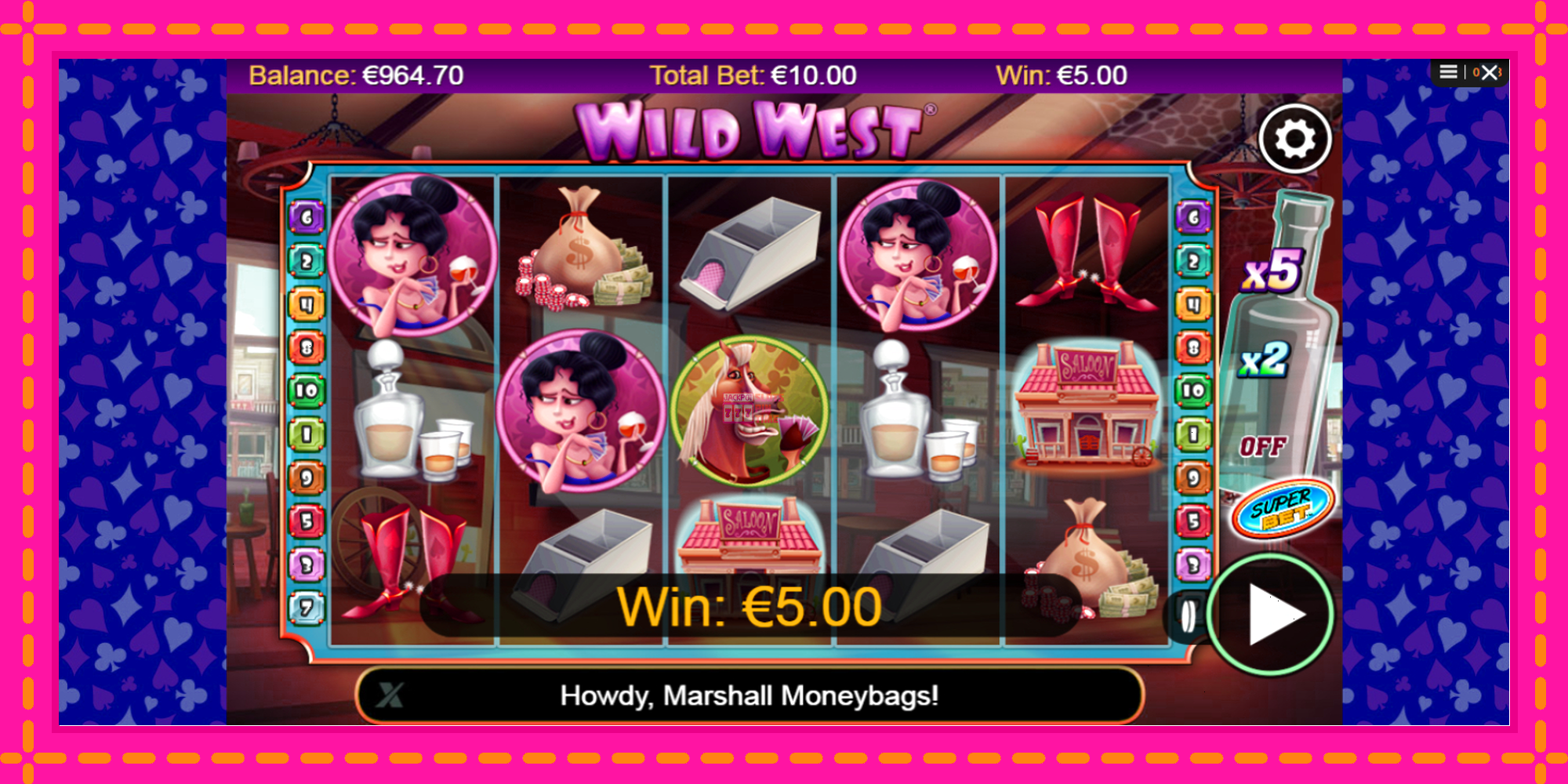 Slot machine Wild West gratuitamente, immagine 2