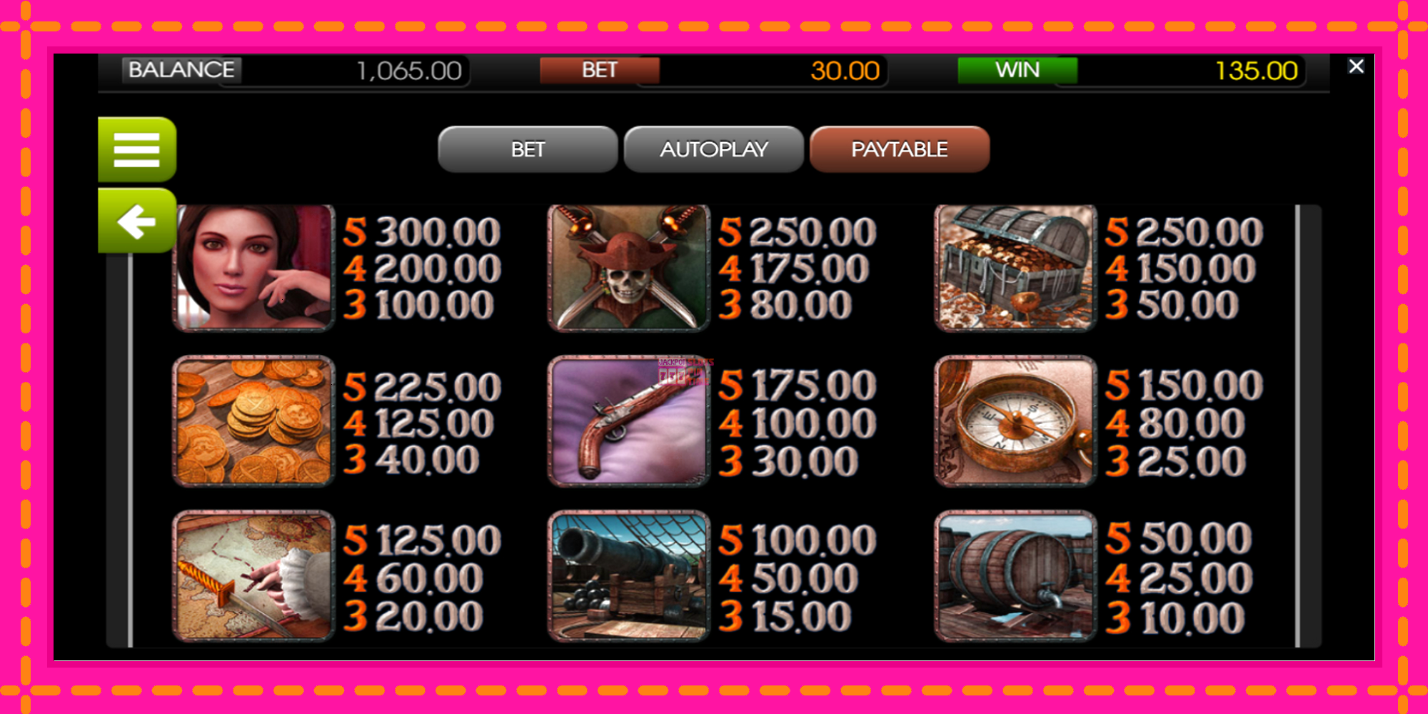 Slot machine Barbary Coast gratuitamente, immagine 6